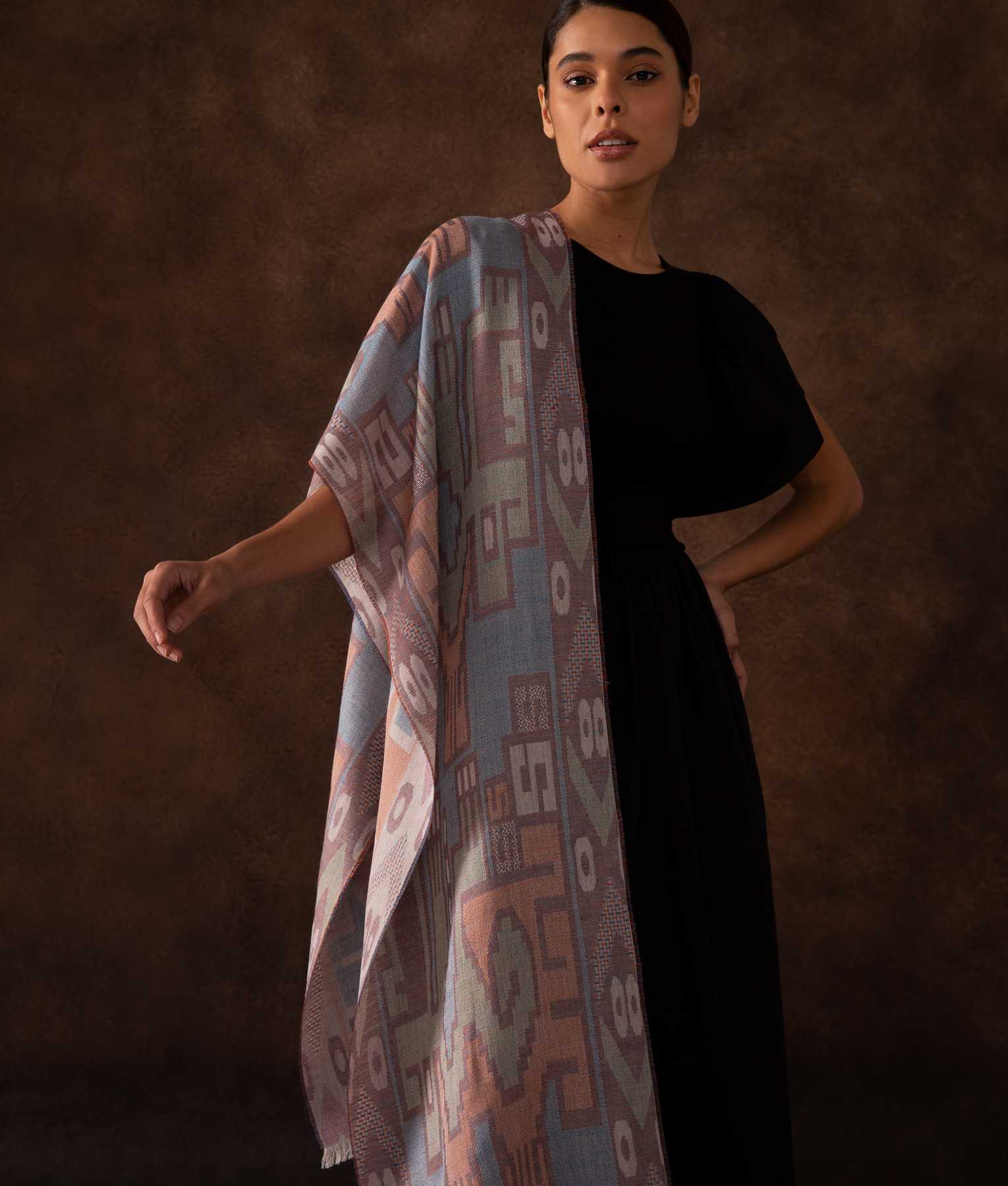 Nazca Dignified Forms Scarf - Image 3