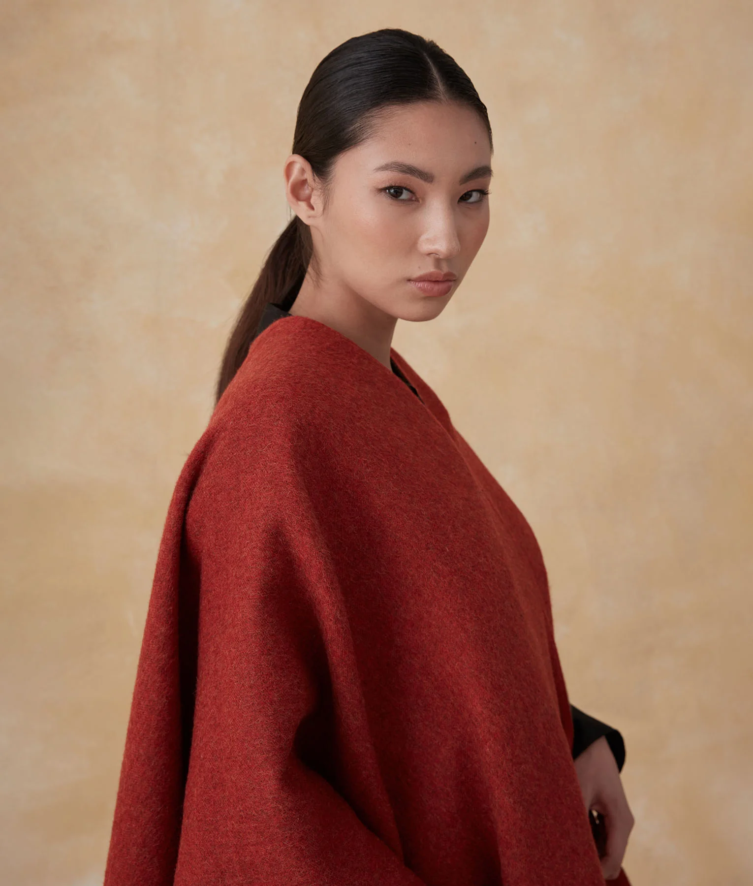Baby Alpaca Reversible Soft Cape - Image 10