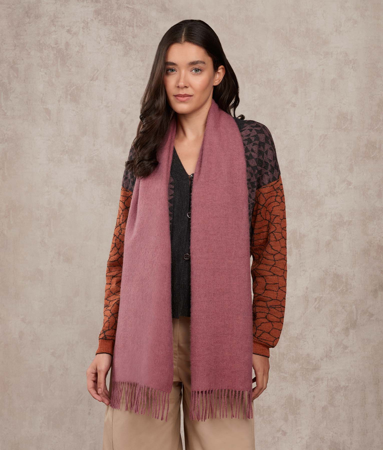 Premium Alpaca Brushed Scarf - Image 6