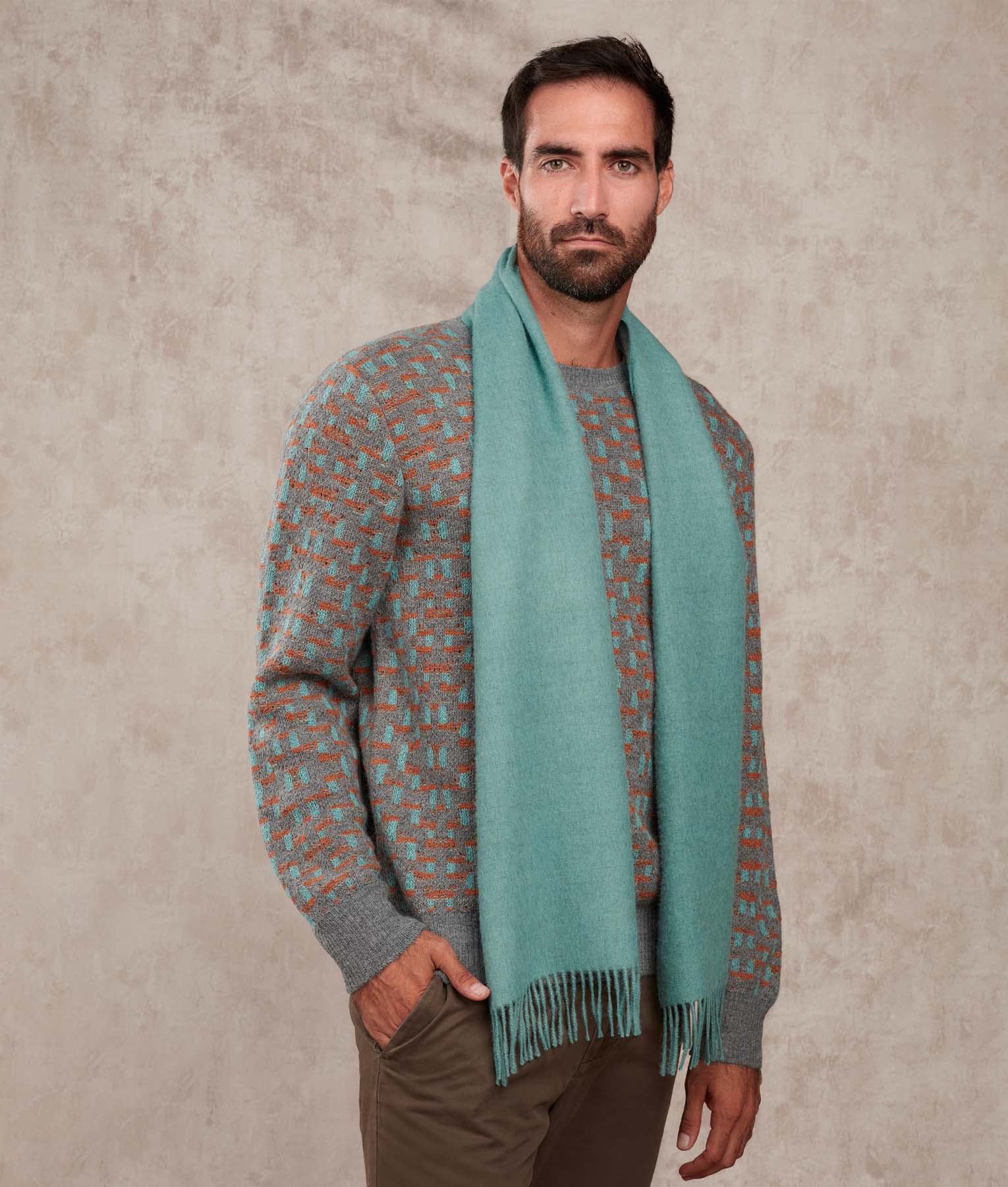 Premium Alpaca Brushed Scarf - Image 8