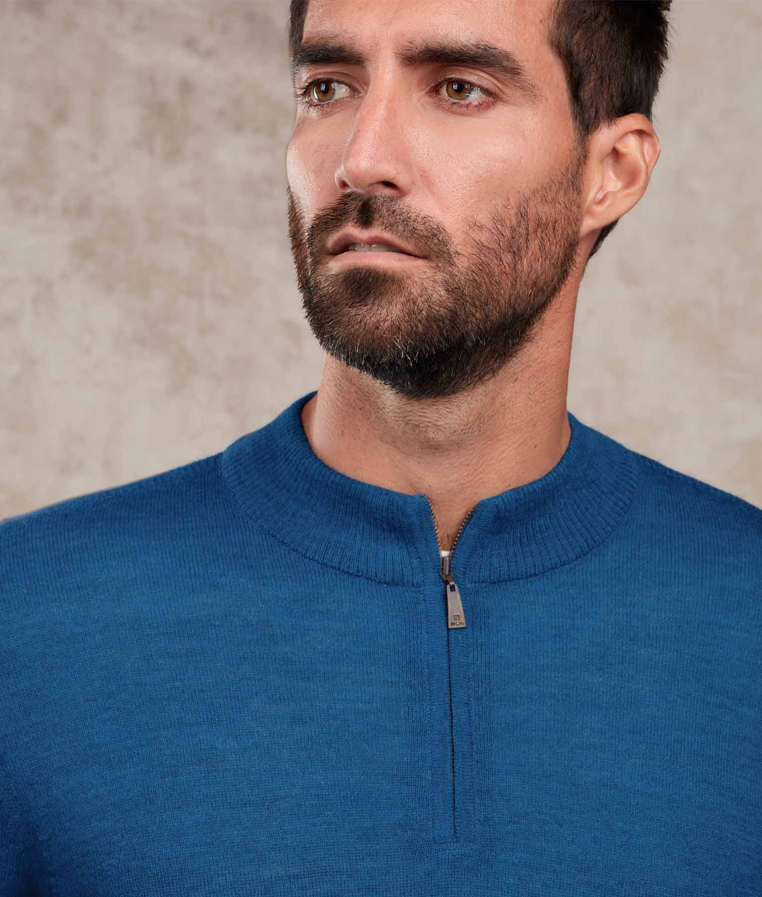 Mock Neck Premium Alpaca Sweater - Image 3
