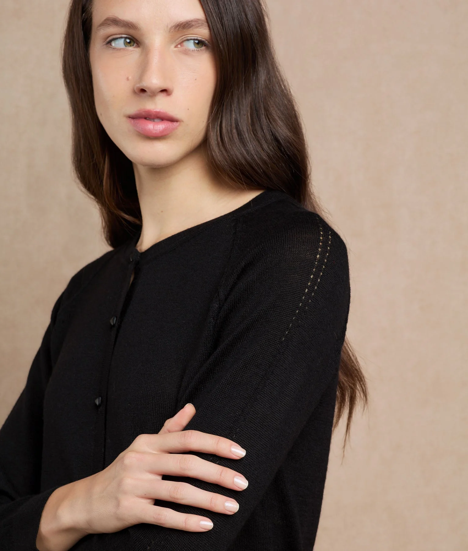 Basic Raglan Cardigan - Image 3