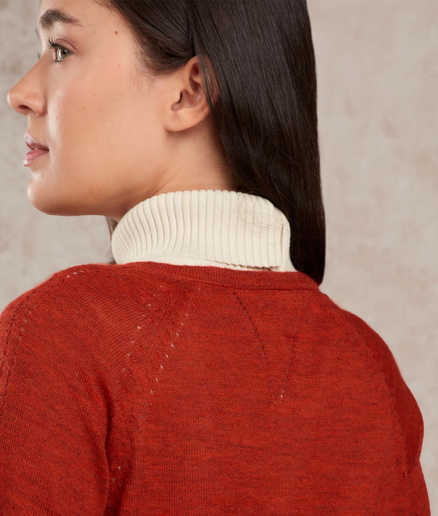 Basic Raglan Sleeves Cardigan - Image 4