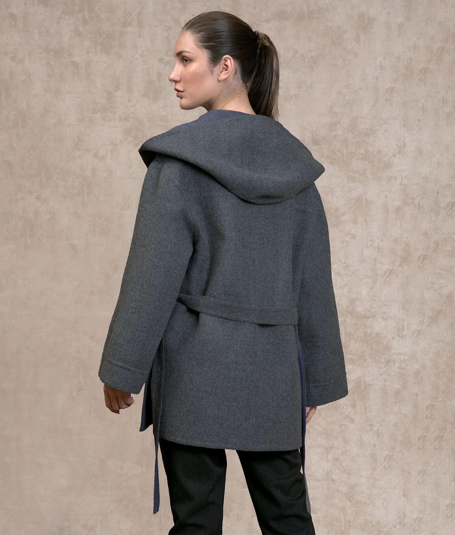 Belted Short Hoodie - Image 5