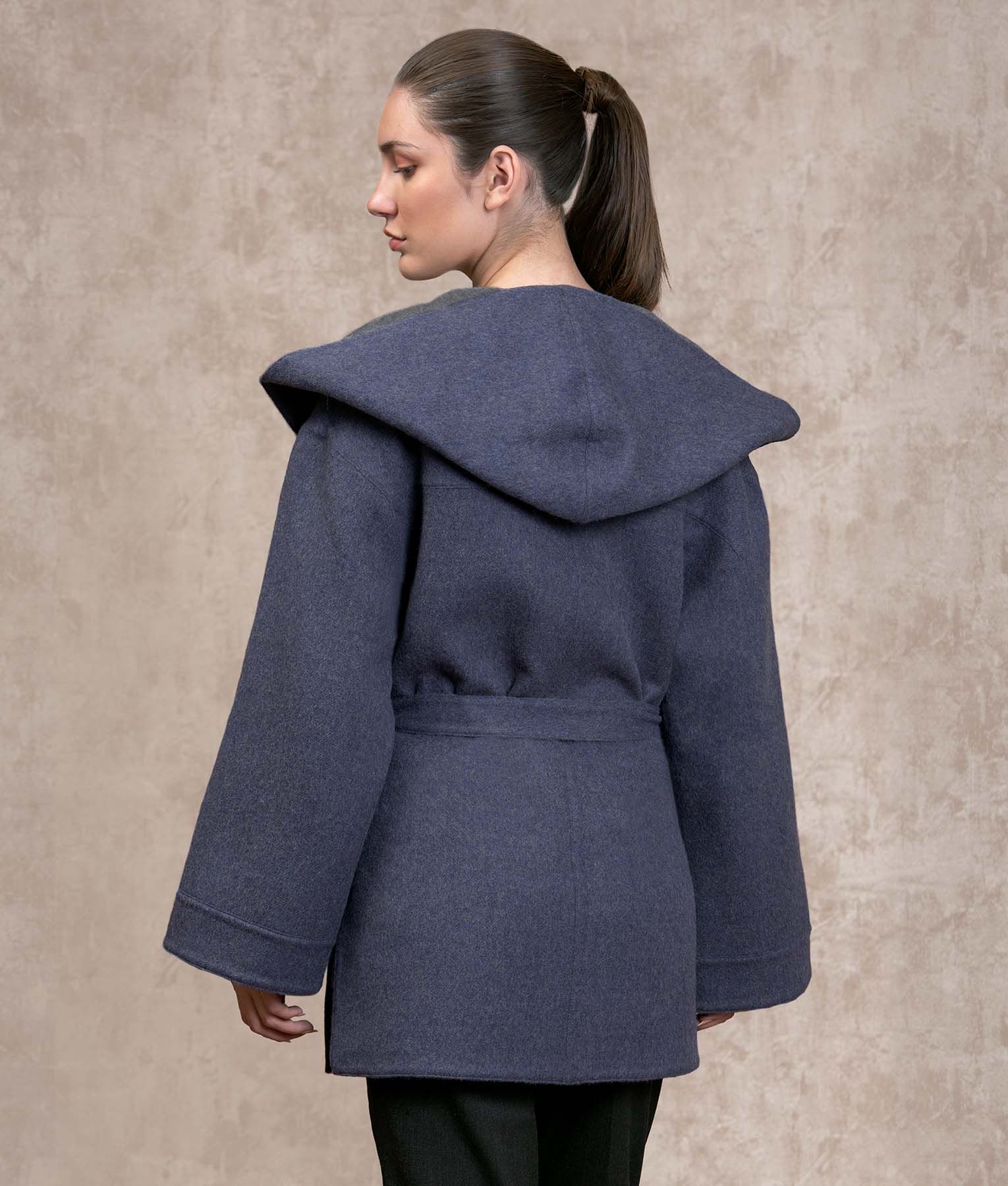 Belted Short Hoodie - Image 7