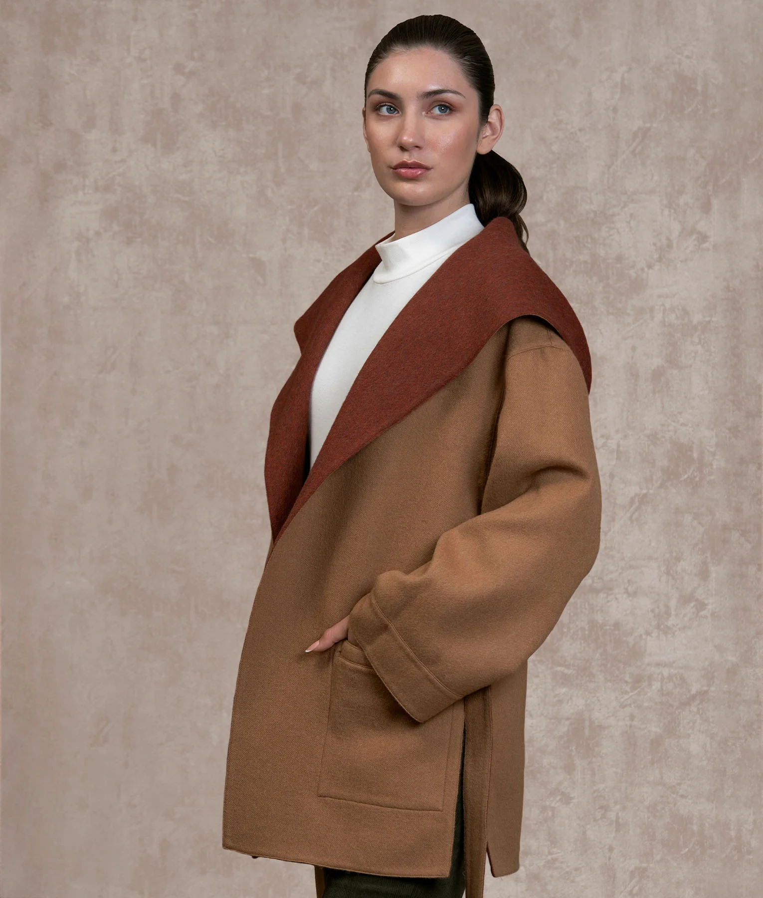 Belted Short Hoodie - Image 6