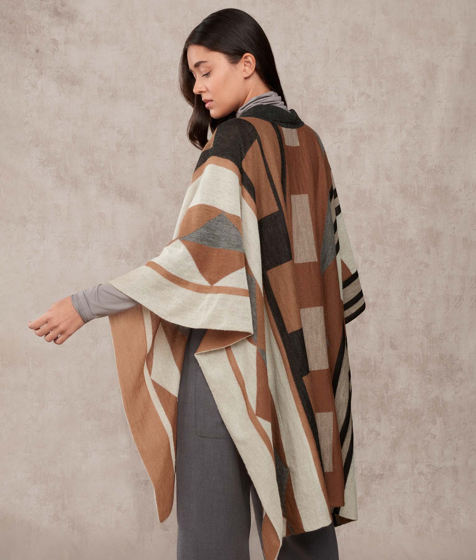 Beyond A Cape With Embroidary - Pirate Black And Brown Sugar - Image 2