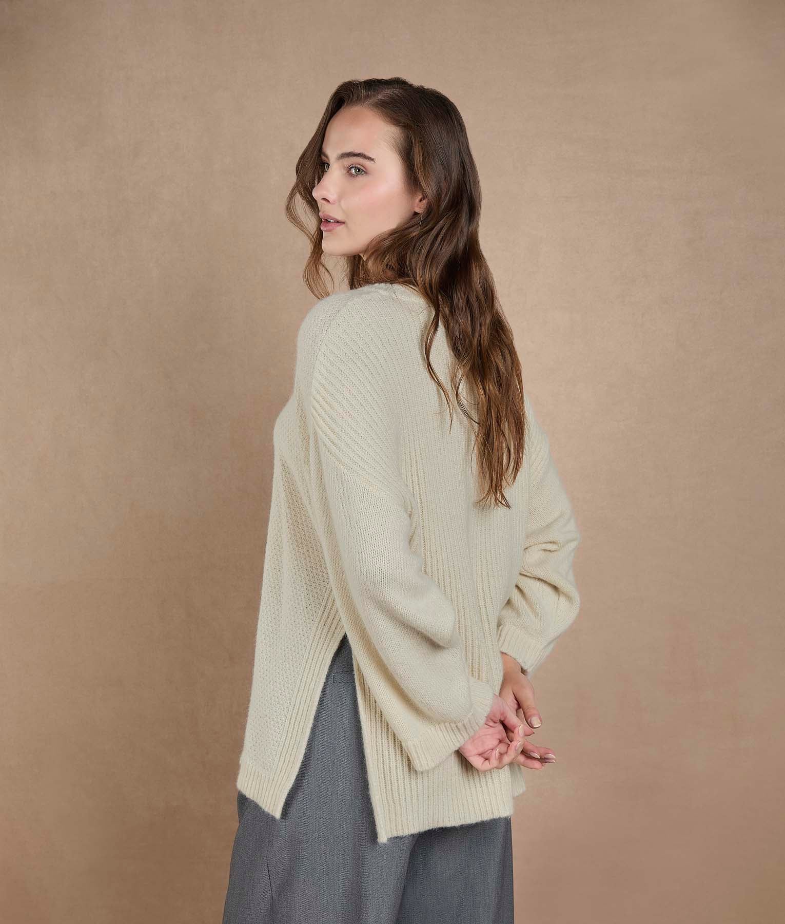 Bright White Poncho - Image 3