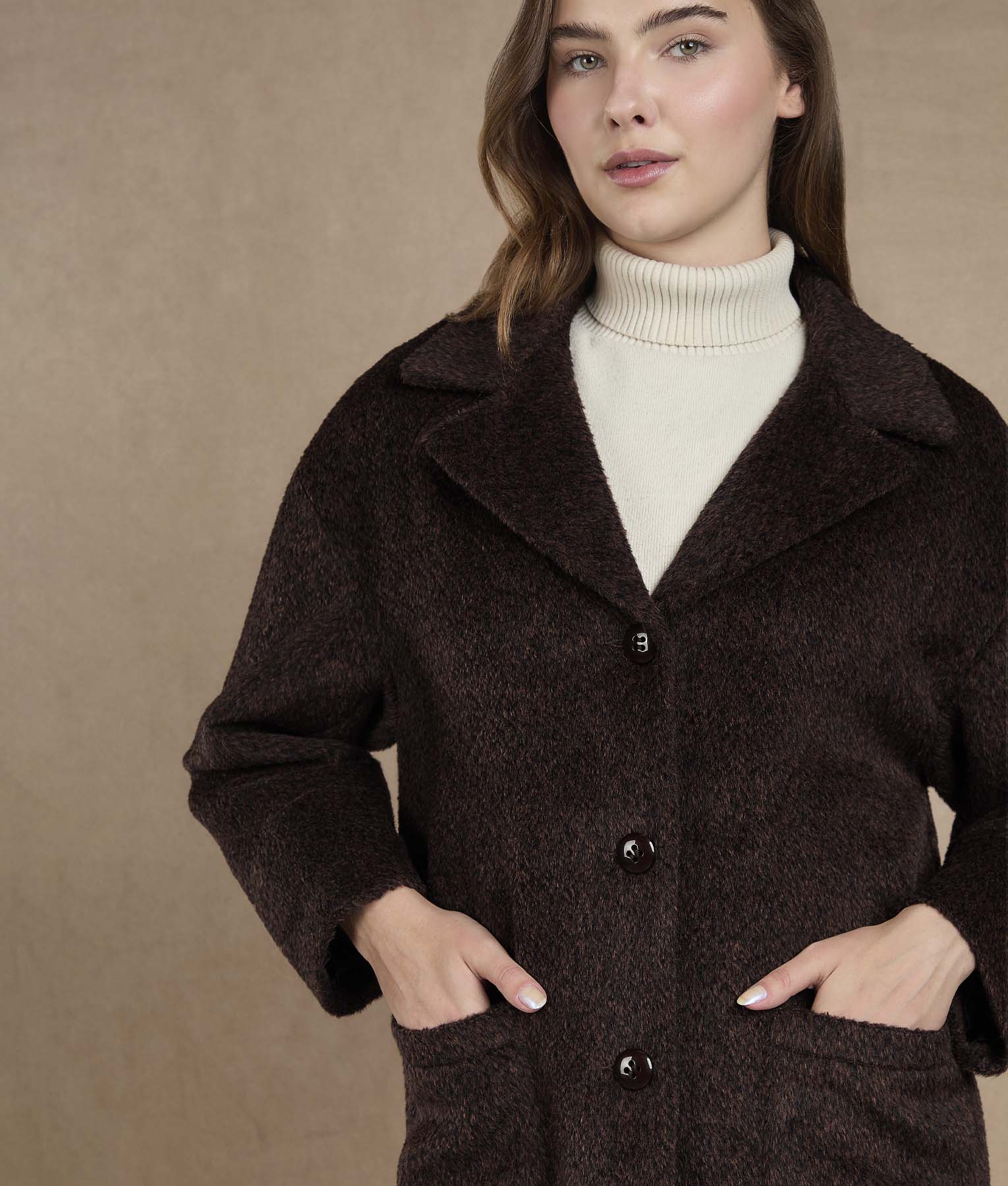 Brown Long Coat - Image 3