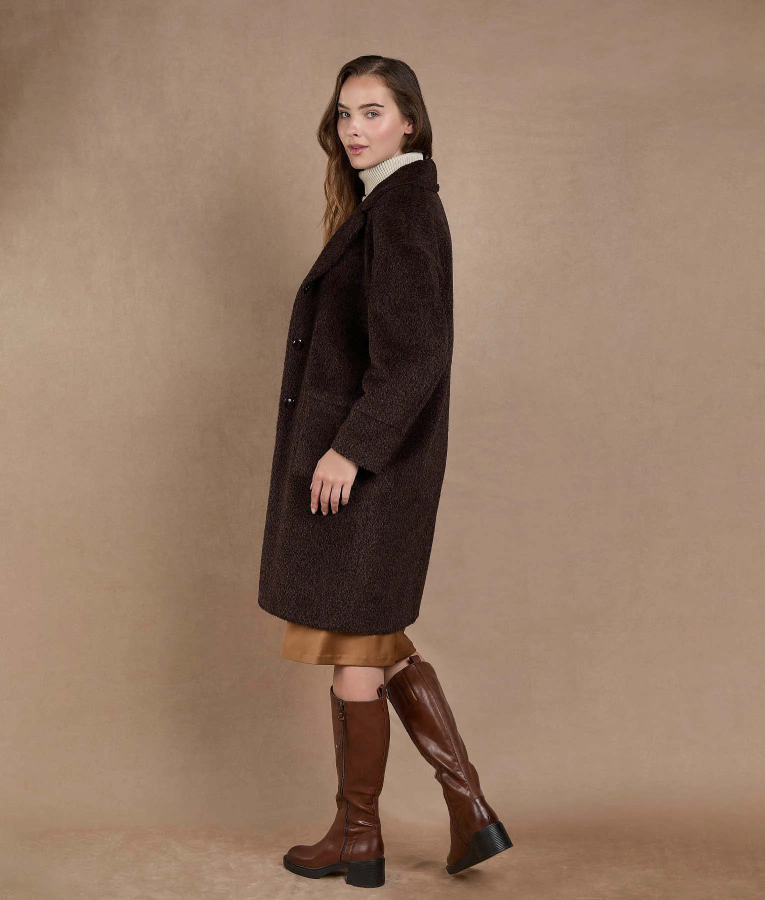 Brown Long Coat - Image 4