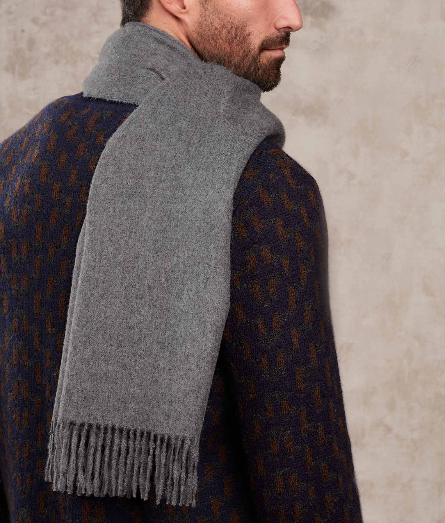 Brushed Shawl - December Sky Grey - Image 2