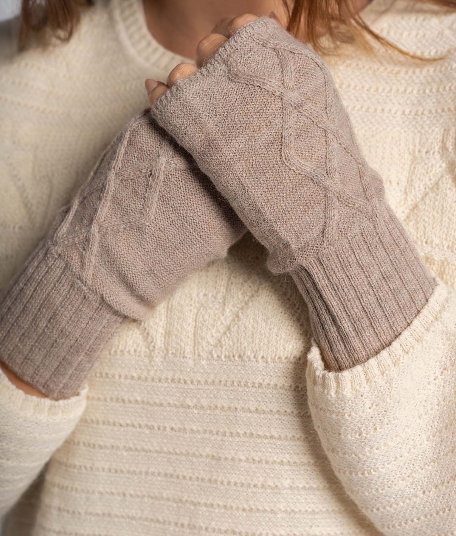 Cable Mittens - Image 2
