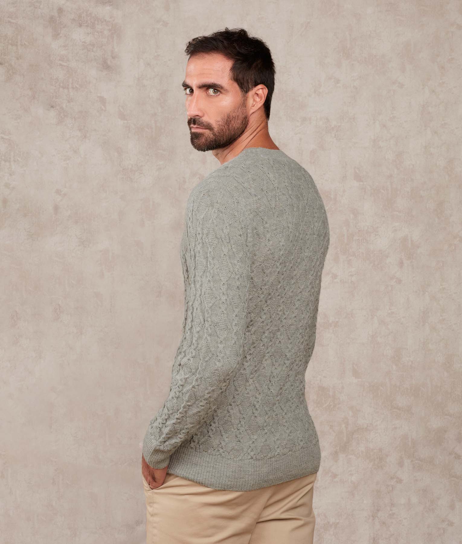 Cables & More Crew Neck Sweater - Image 6