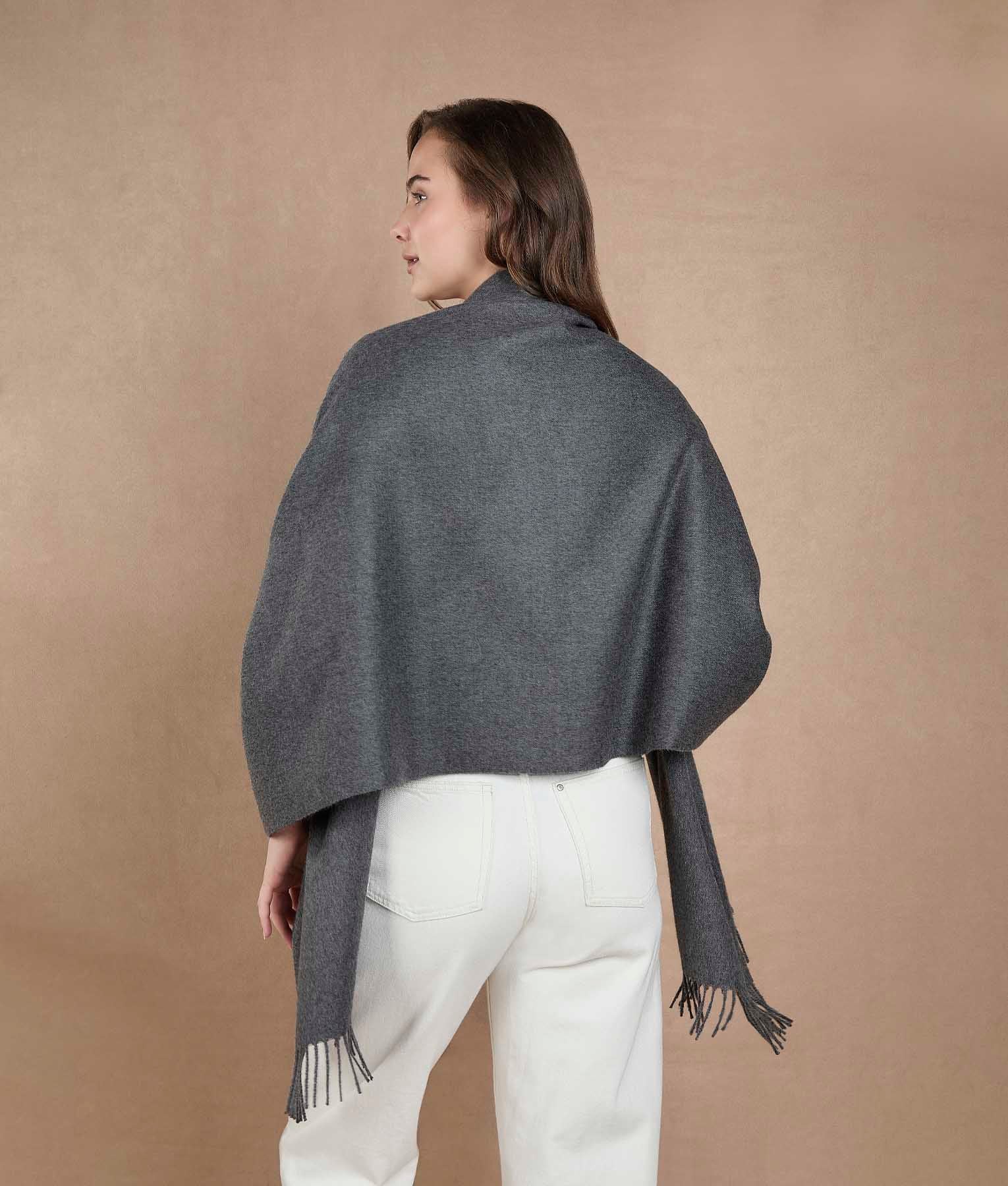 Classic Graphite Gray Shawl - Image 3