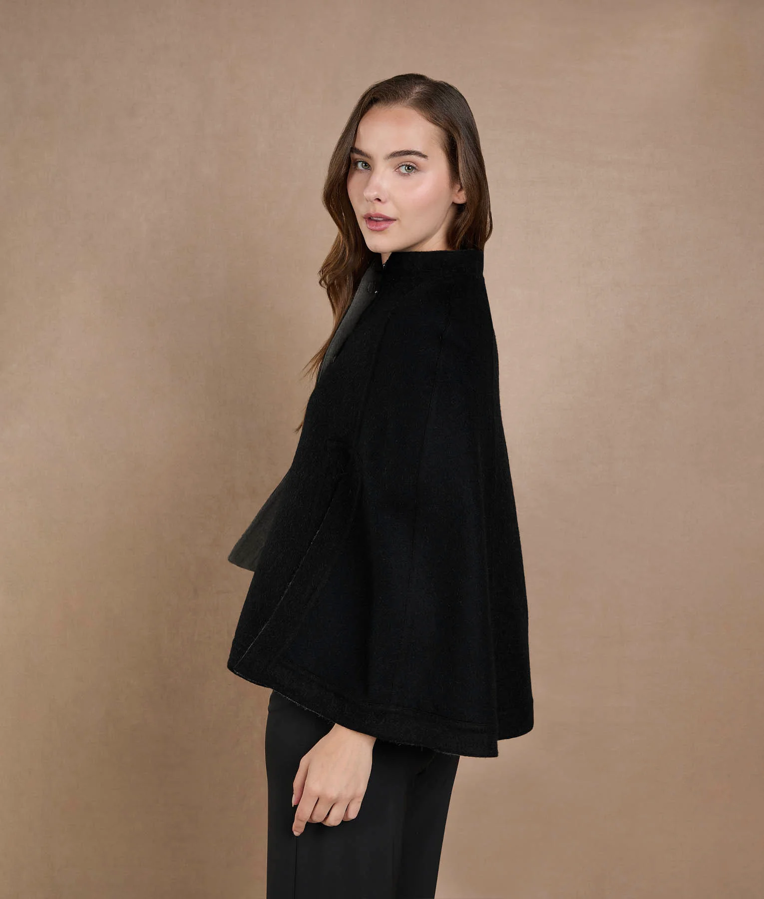 Color Blocked Reversible Cape - Ghost And Tornado - Image 7