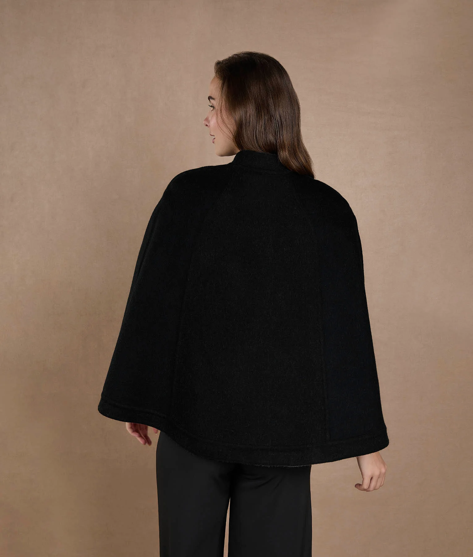 Color Blocked Reversible Cape - Ghost And Tornado - Image 8