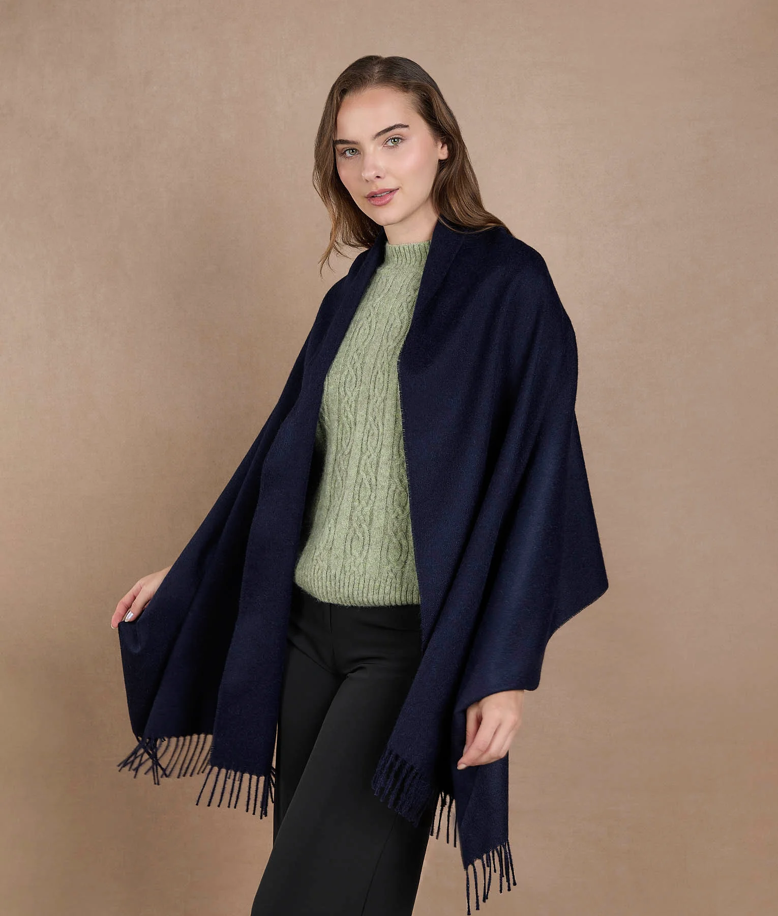 Brushed Shawl - Total Eclipse