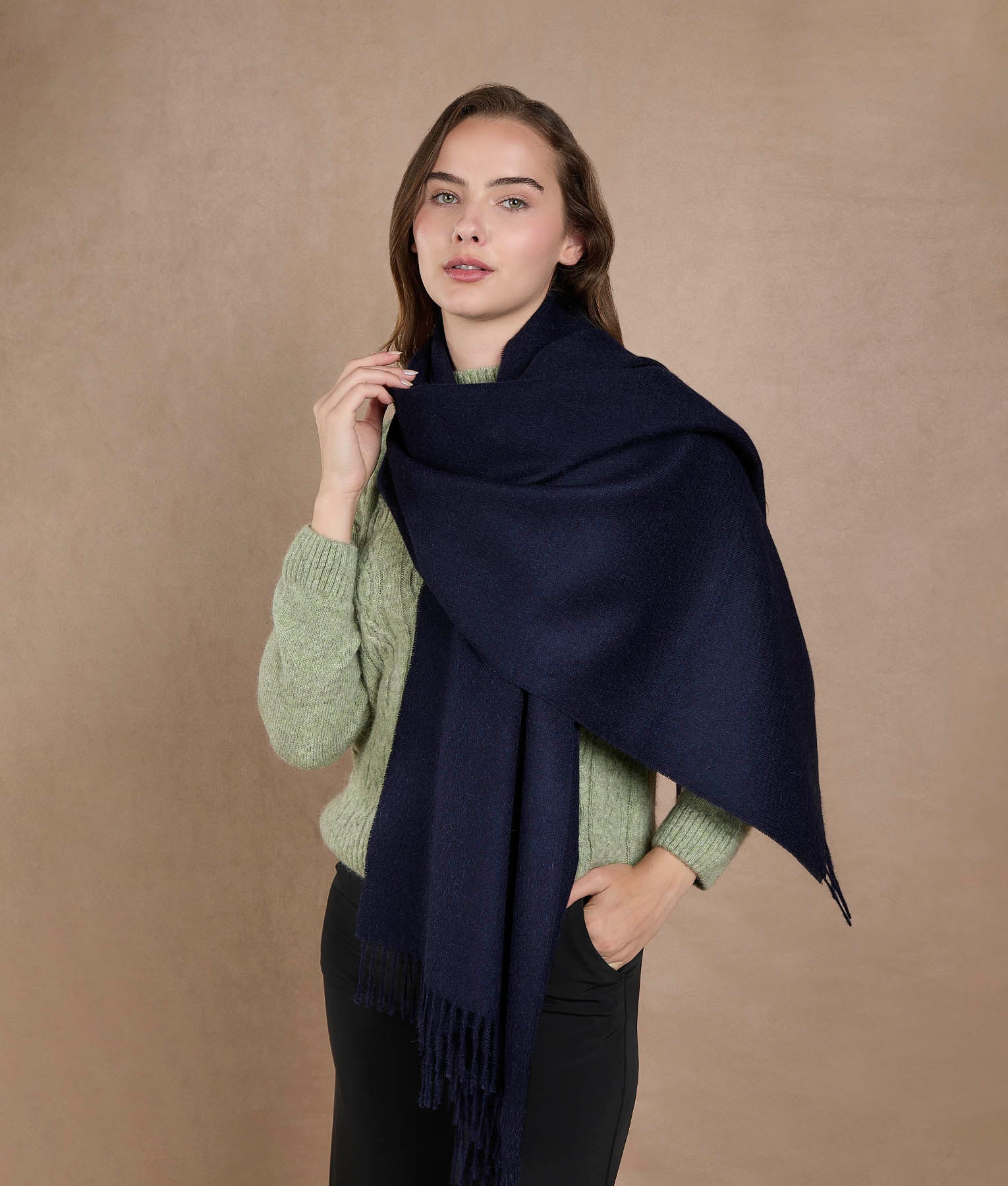 Brushed Shawl - Total Eclipse - Image 2