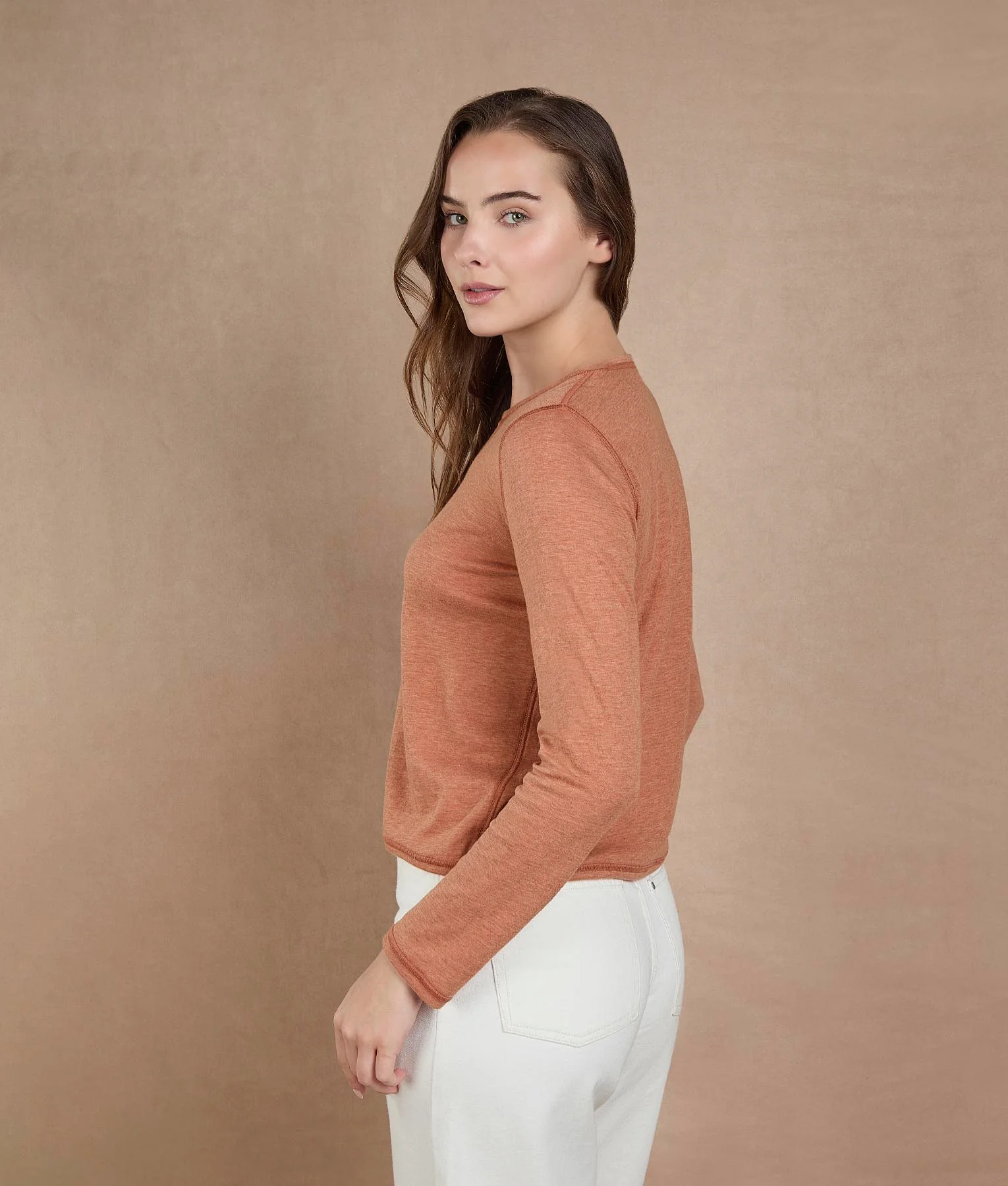 Peach Bloom and Living Coral Reversible Sweater - Image 4