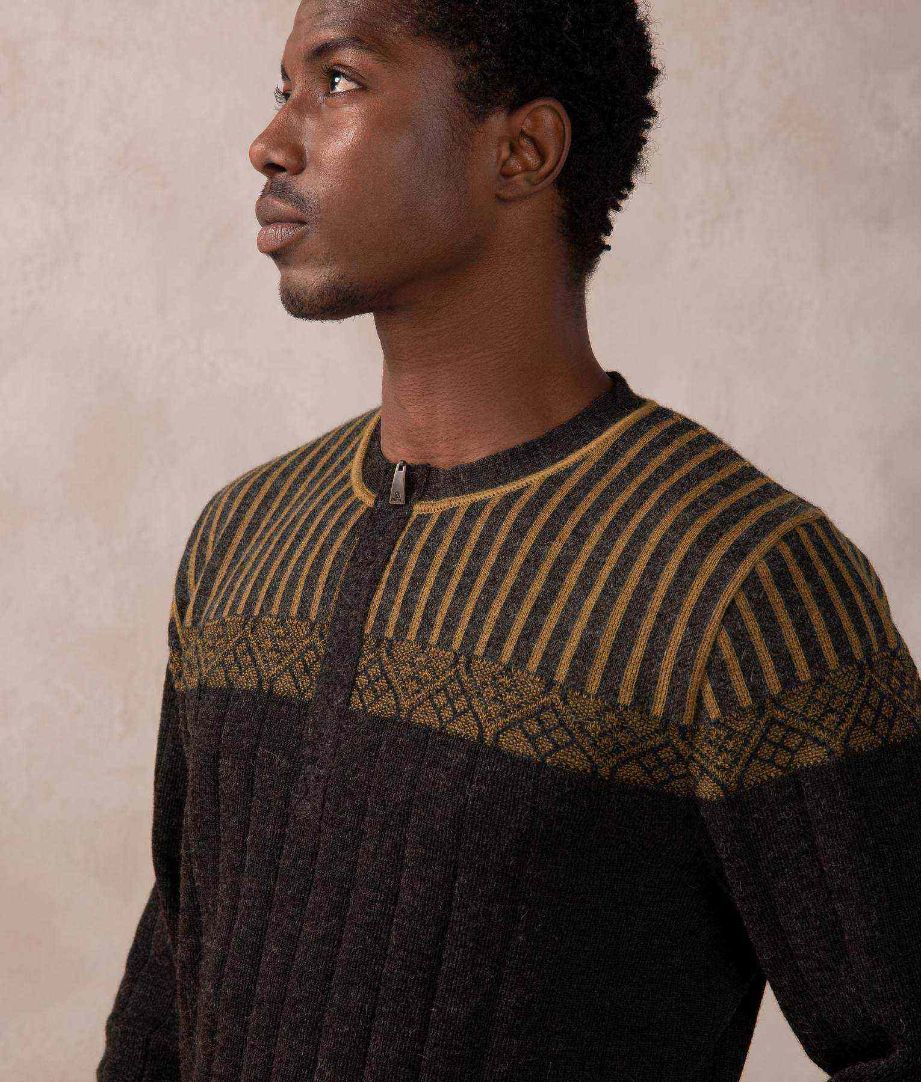 Decab Sweater - Black And Olive Oil - Image 2