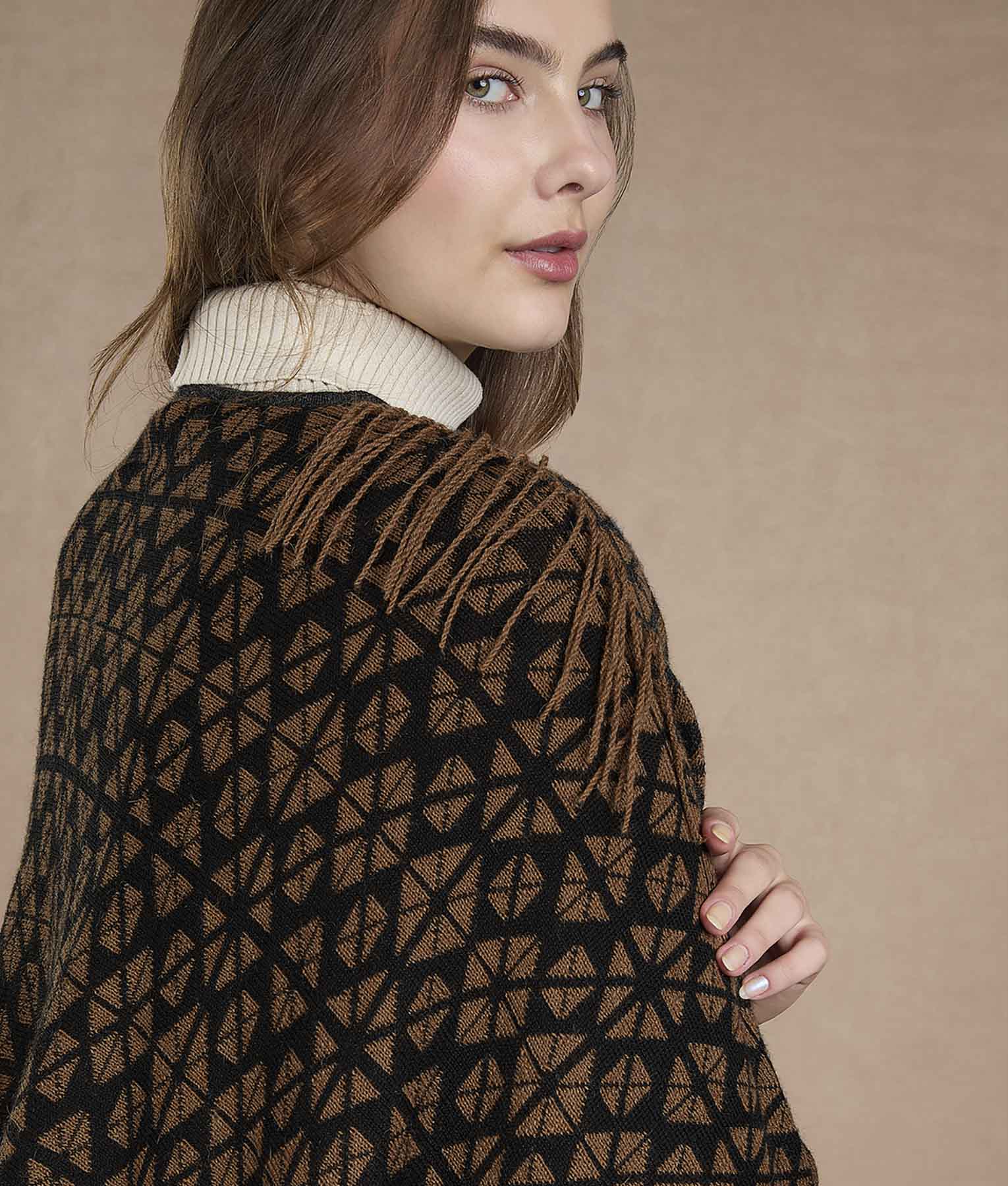 Geometric Alpaca Cape - Image 3