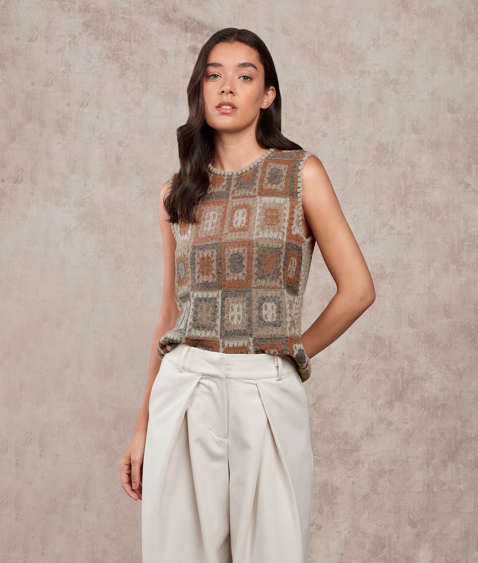 Dreams Of Crochet O Neck Vest - Image 3