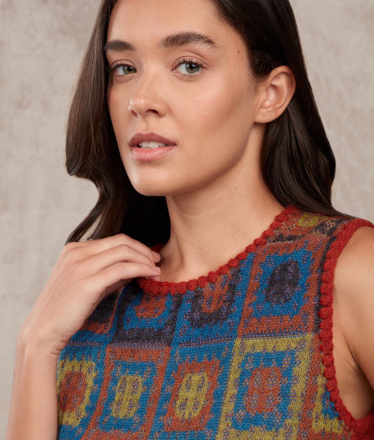 Dreams Of Crochet O Neck Vest - Image 5