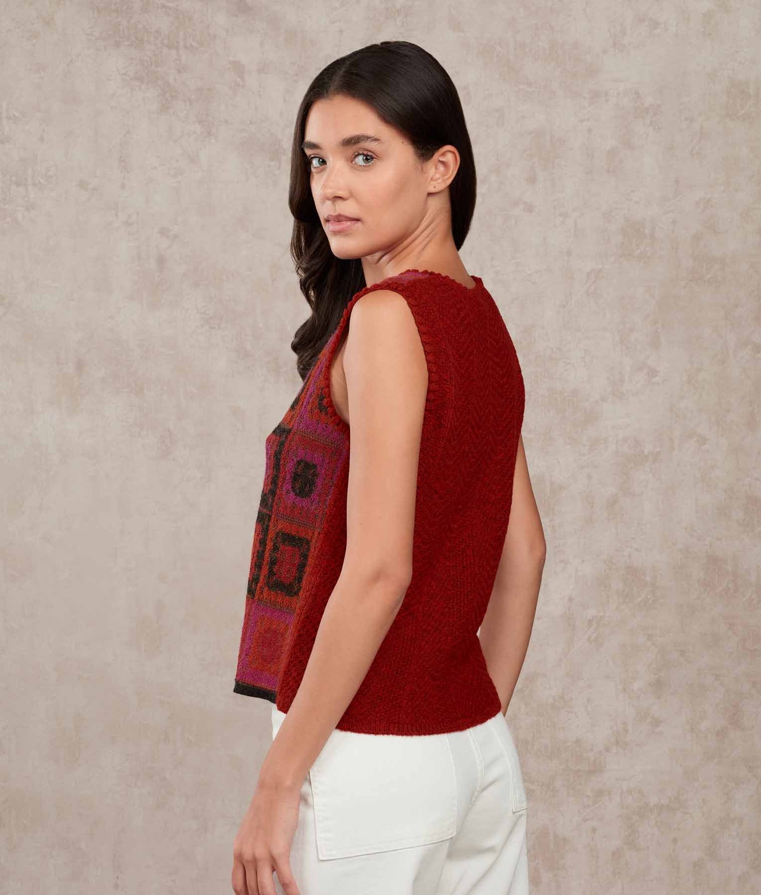 Dreams Of Crochet O Neck Vest - Image 8