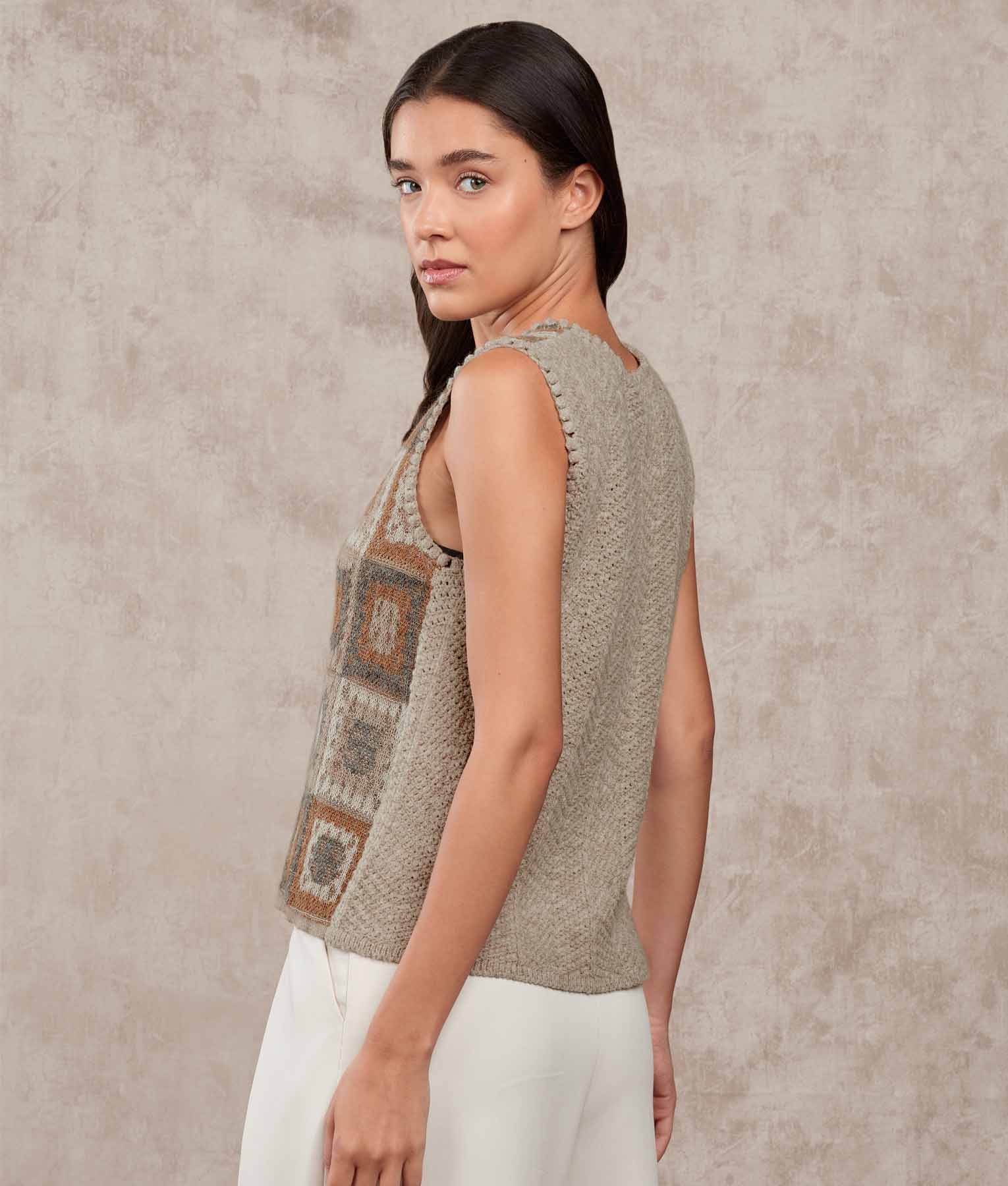 Dreams Of Crochet O Neck Vest - Image 9
