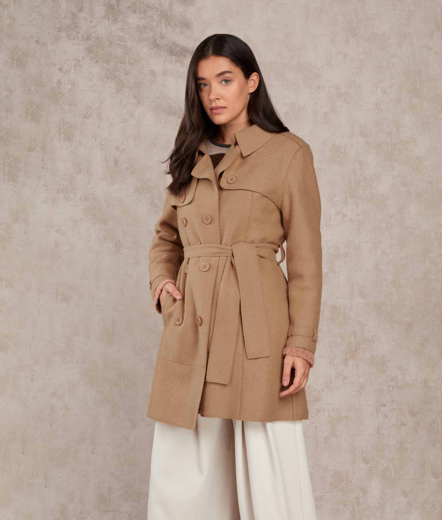 Felted Trench Coat - Image 3