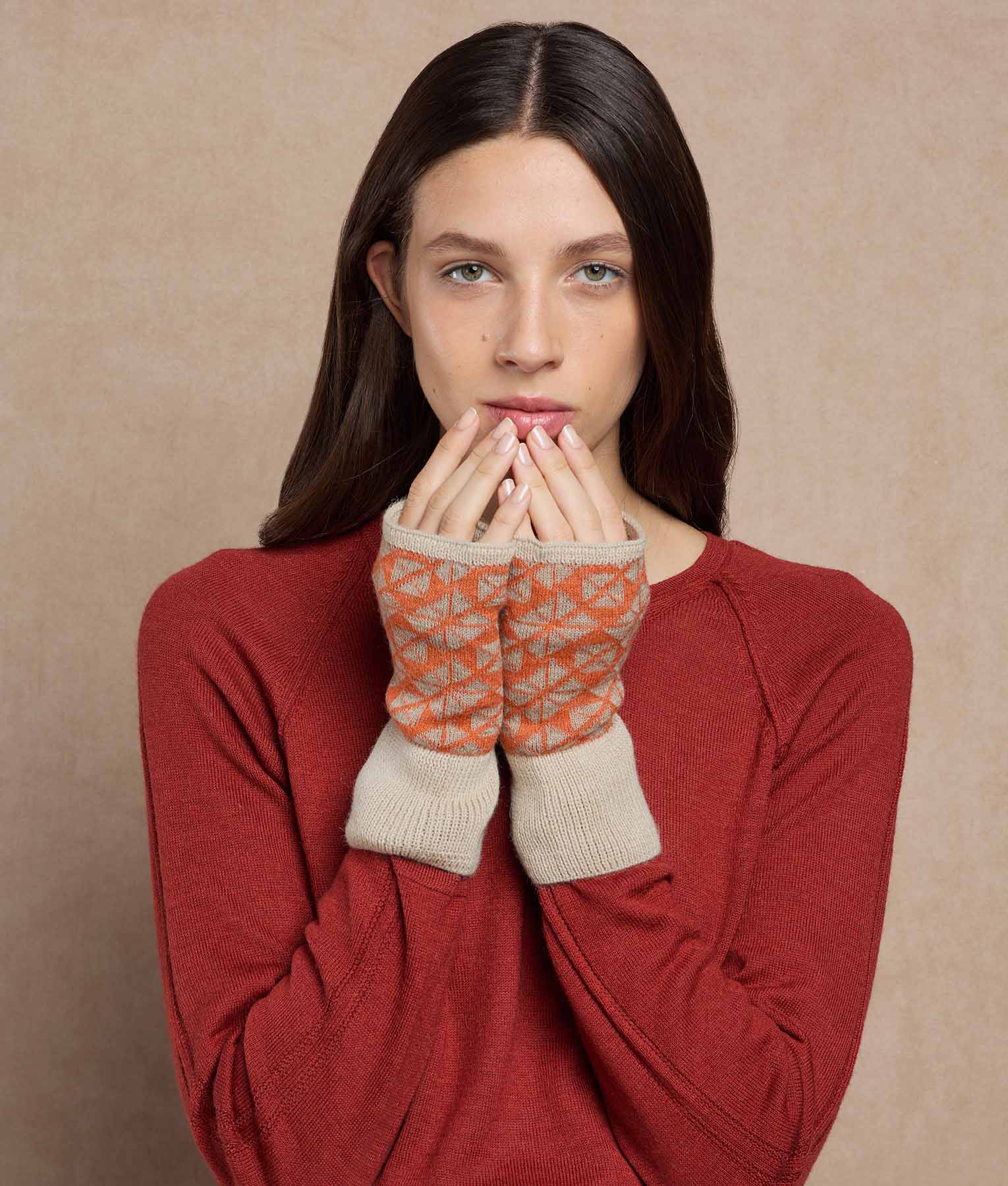 Flowers Reversible Mittens - Image 5