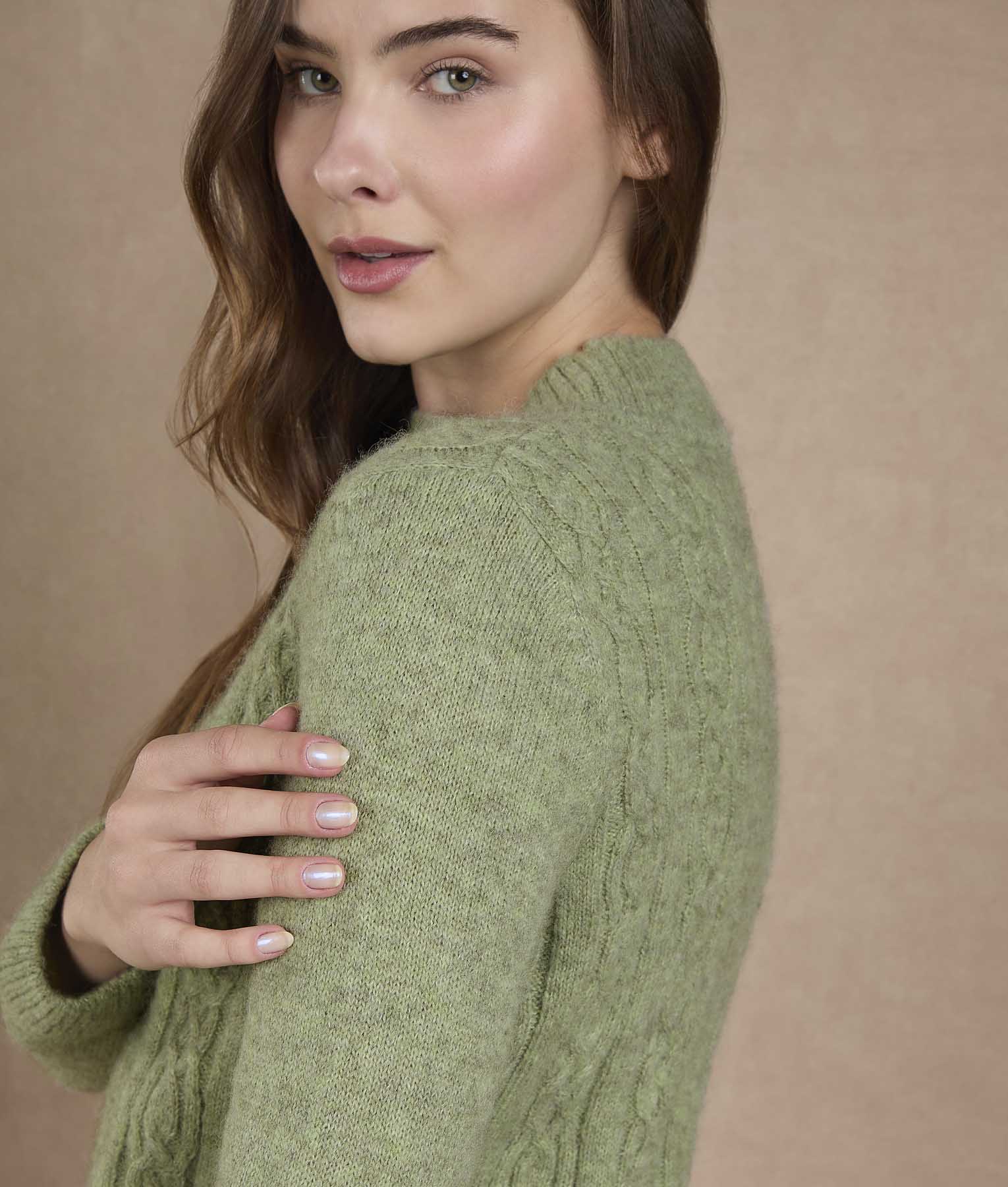 Forest Shade Turtleneck Sweater - Image 2