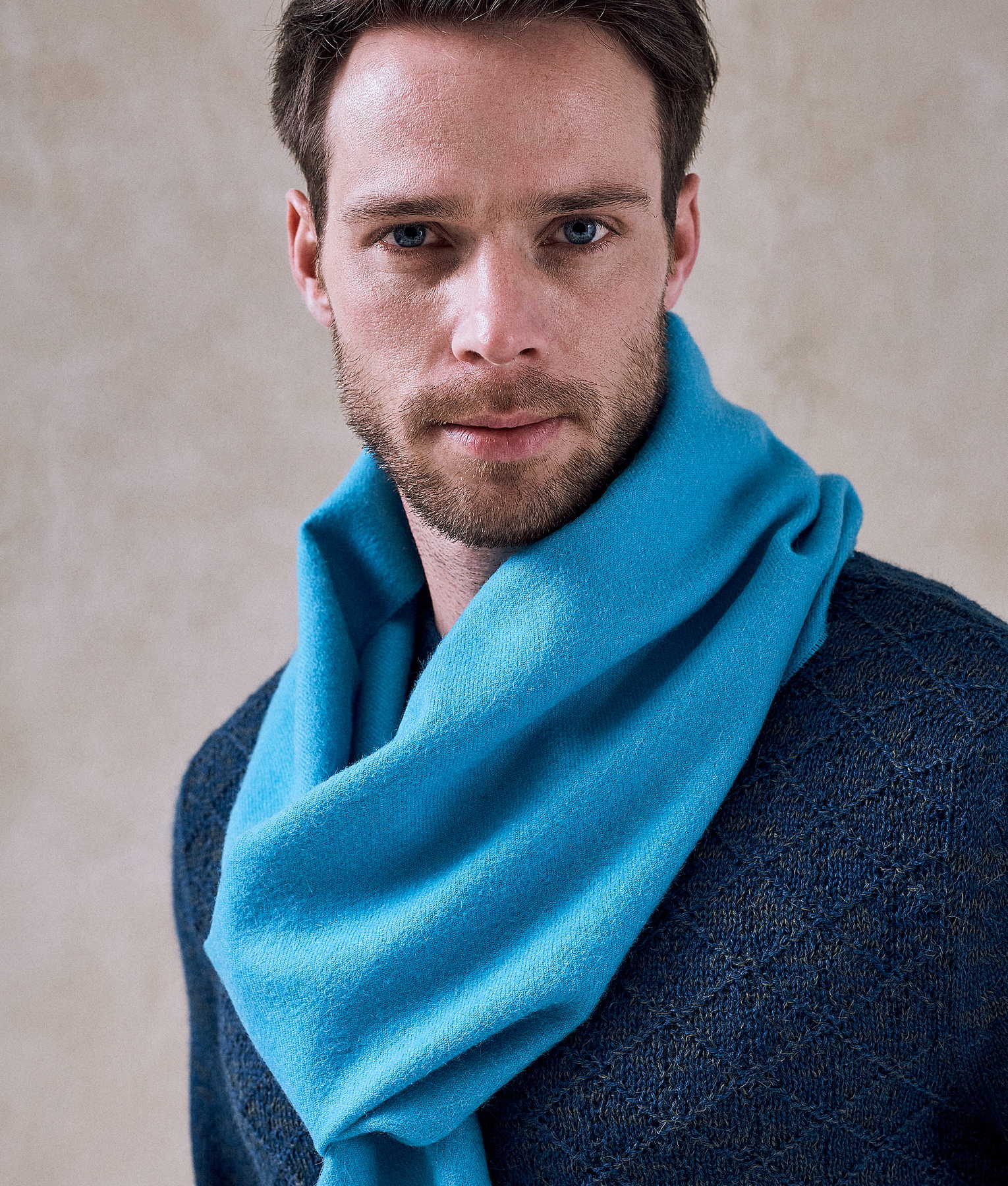 Fringed Baby Alpaca Brushed Scarf - Image 13