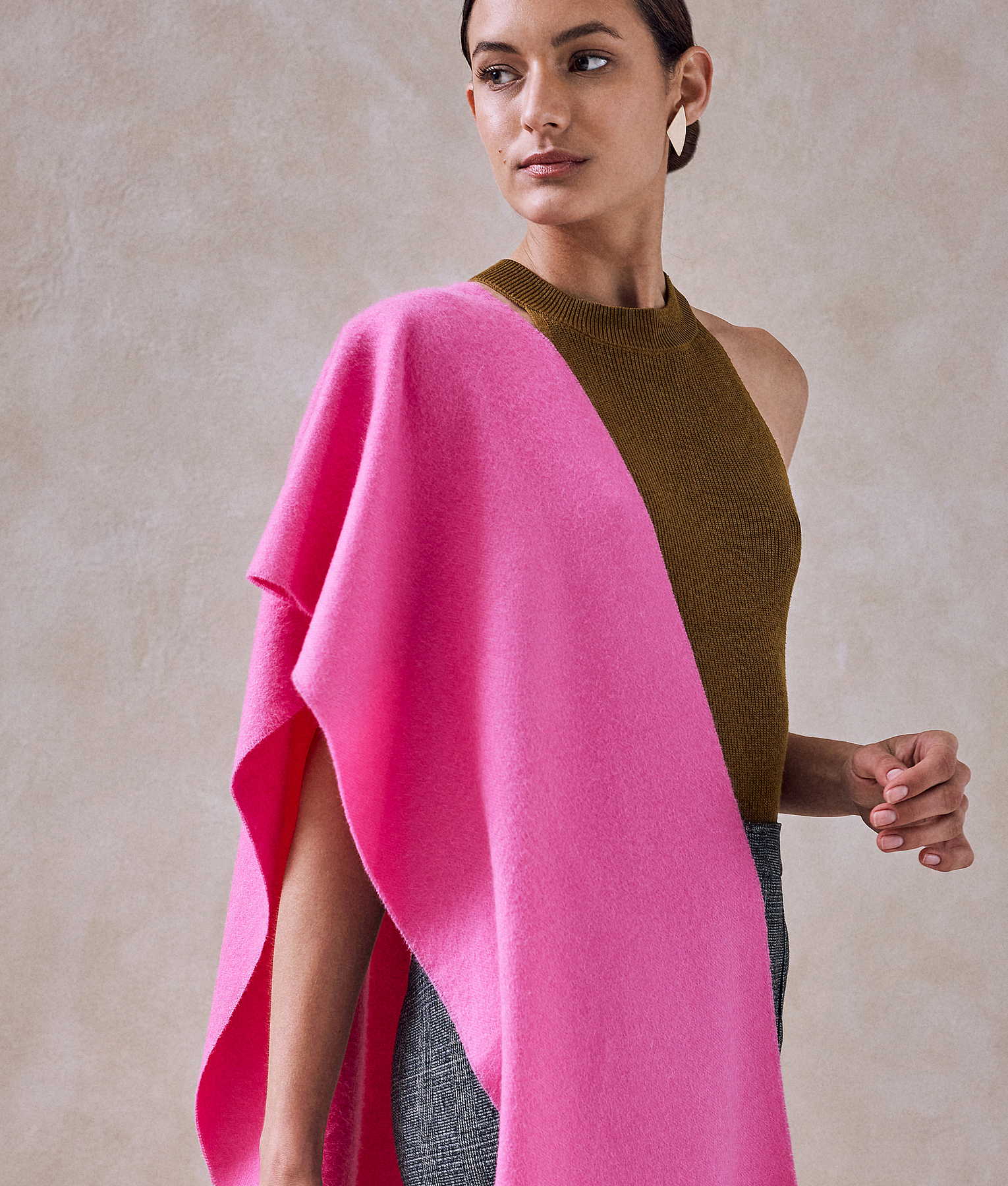 Fringed Baby Alpaca Brushed Scarf - Image 3