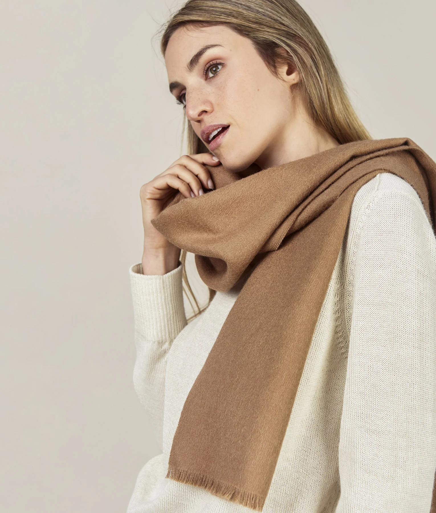 New Fringeless Brushed Scarf