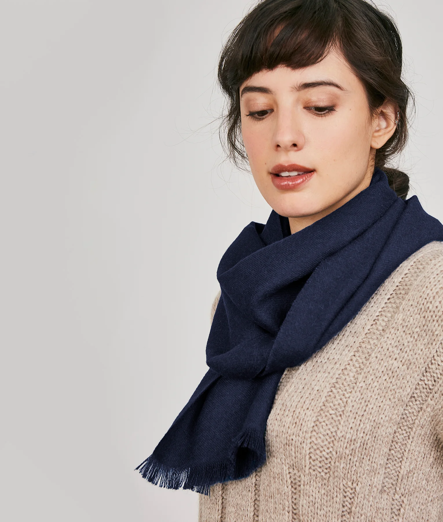 New Fringeless Brushed Scarf - Image 7
