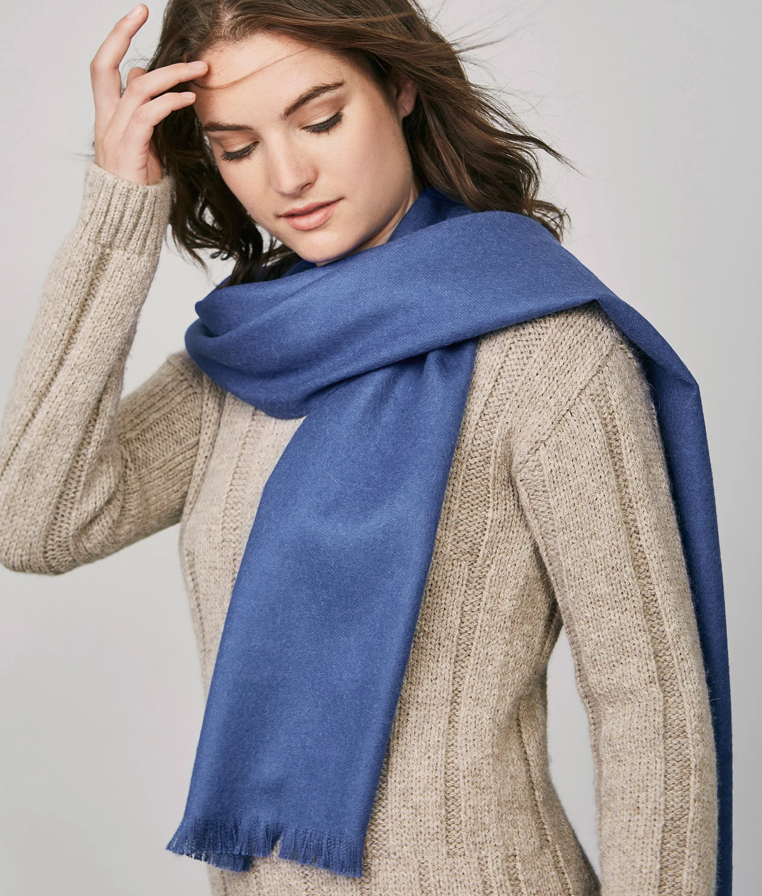 New Fringeless Brushed Scarf - Image 8