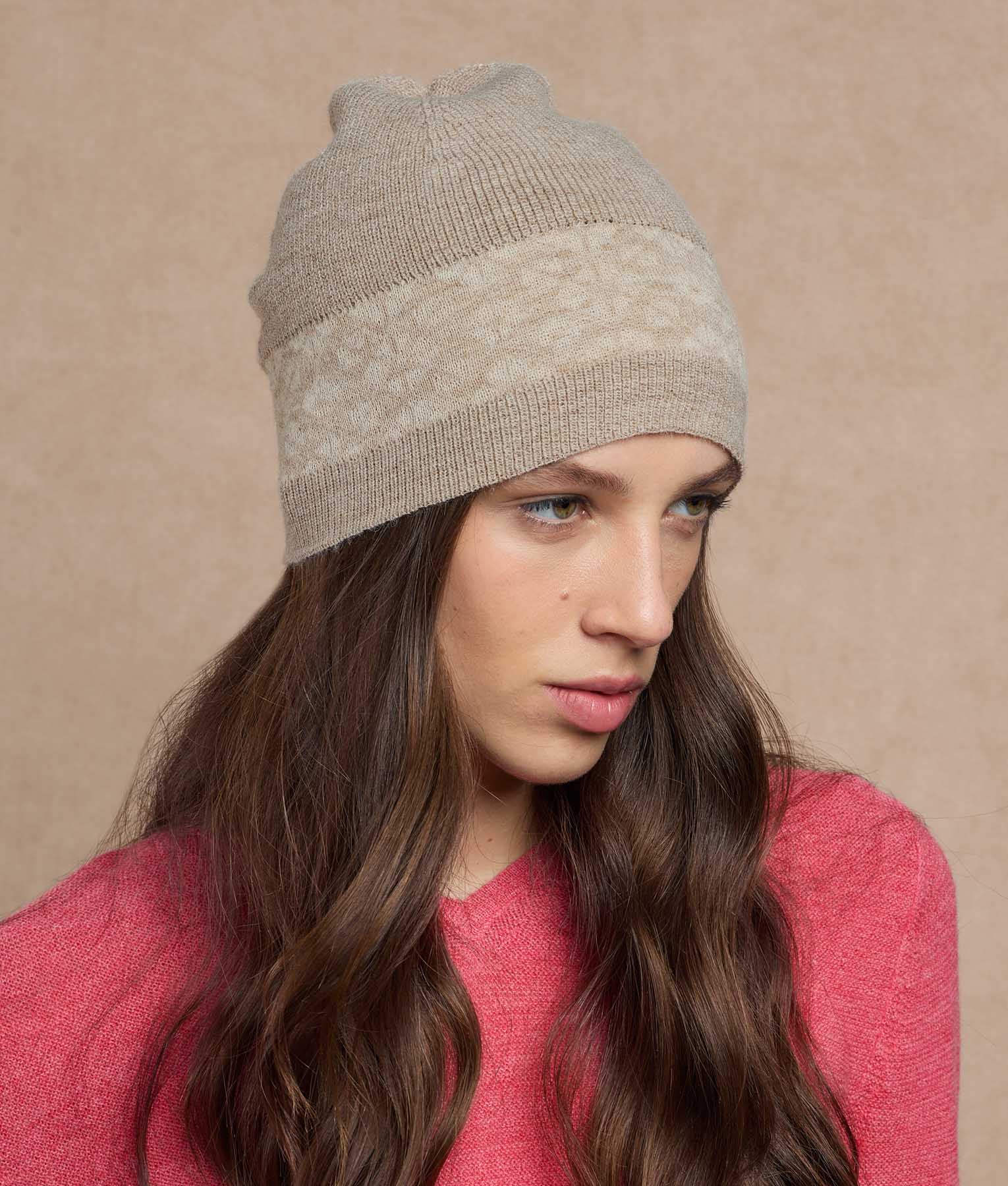 Jacquard & Ribs Reversible Beanie - Image 5