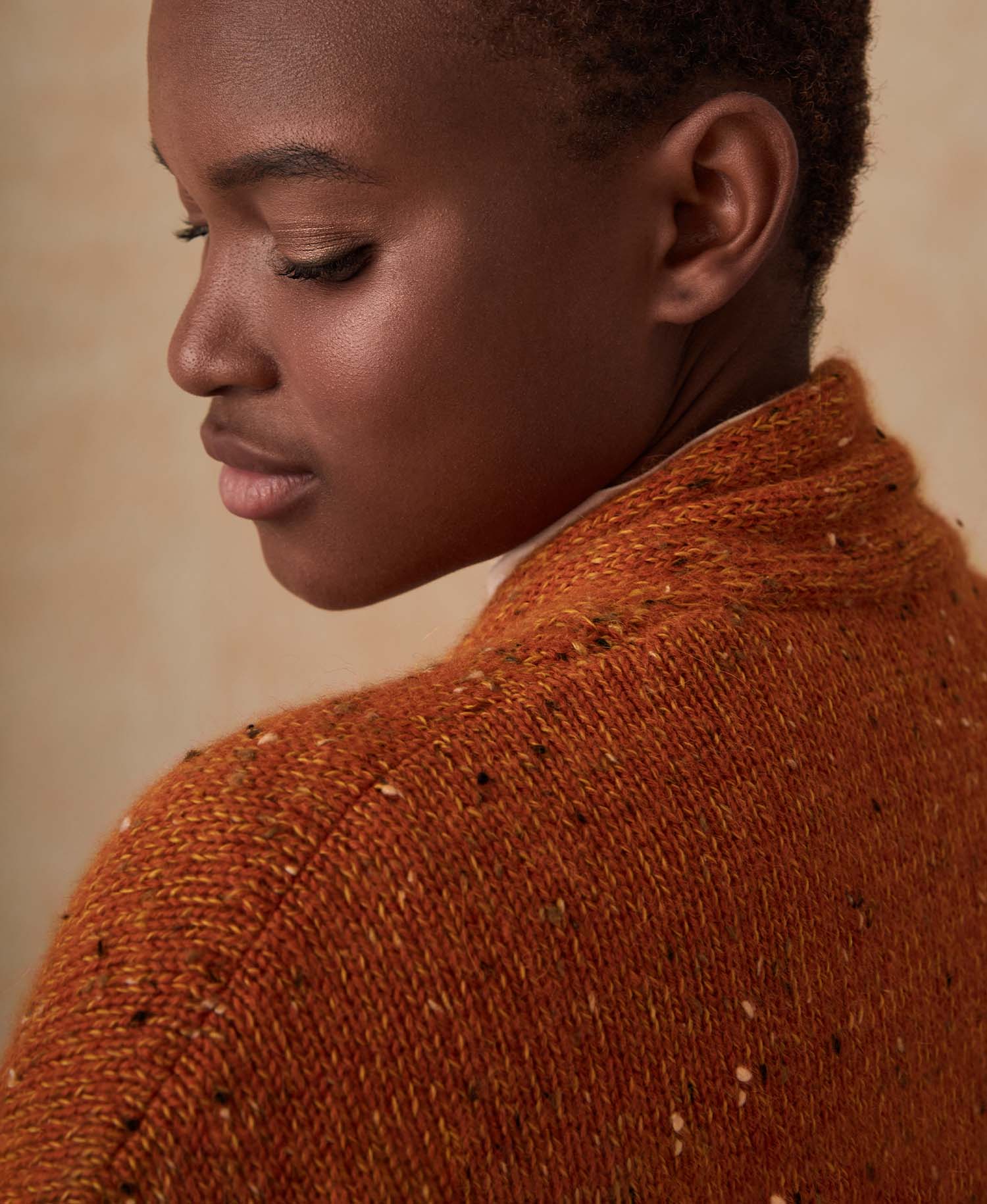 Kimono Coat With Pockets - Orange Apricot - Image 3