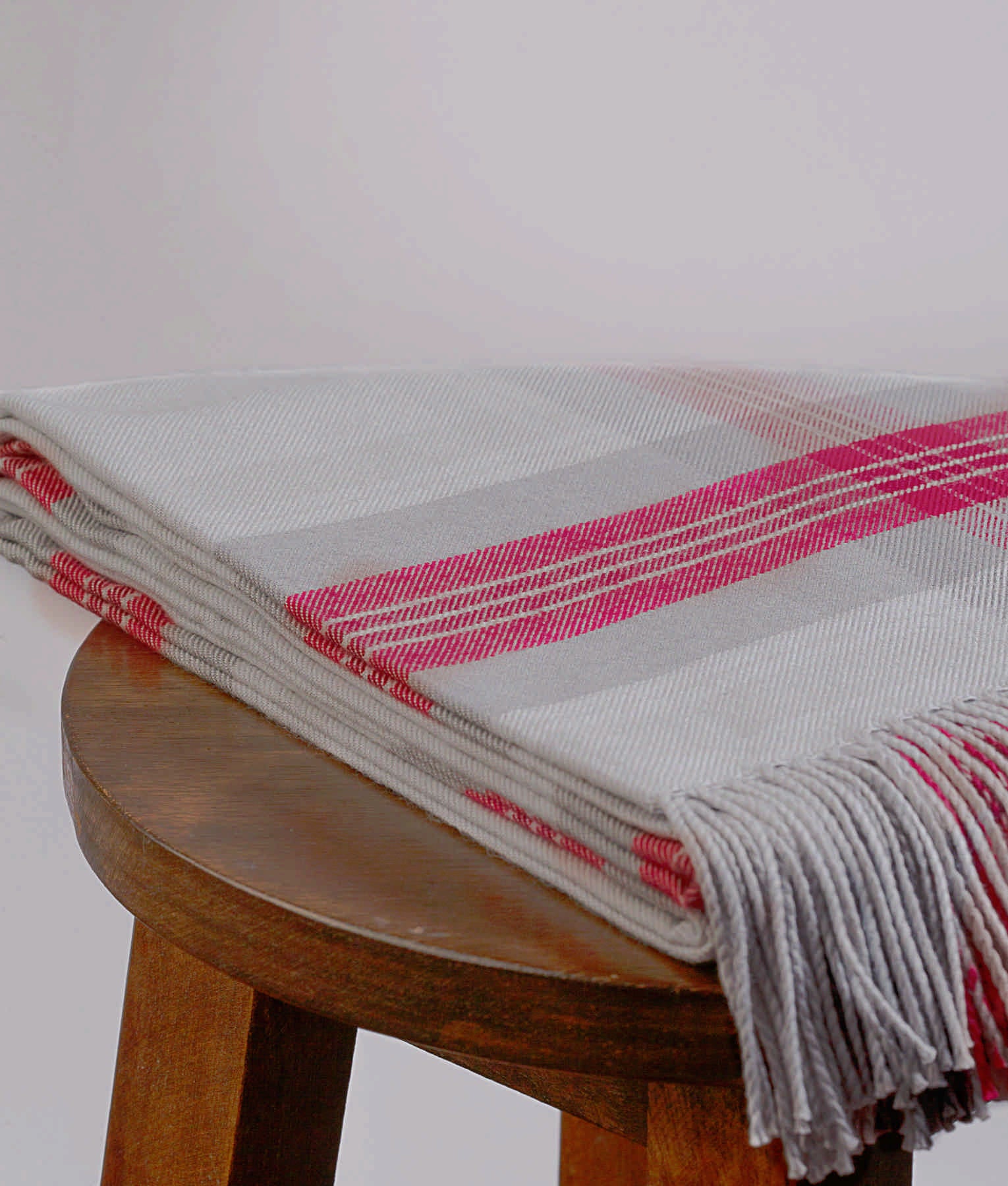 Large Squares Peruvian Pima Cotton Throw - Image 3