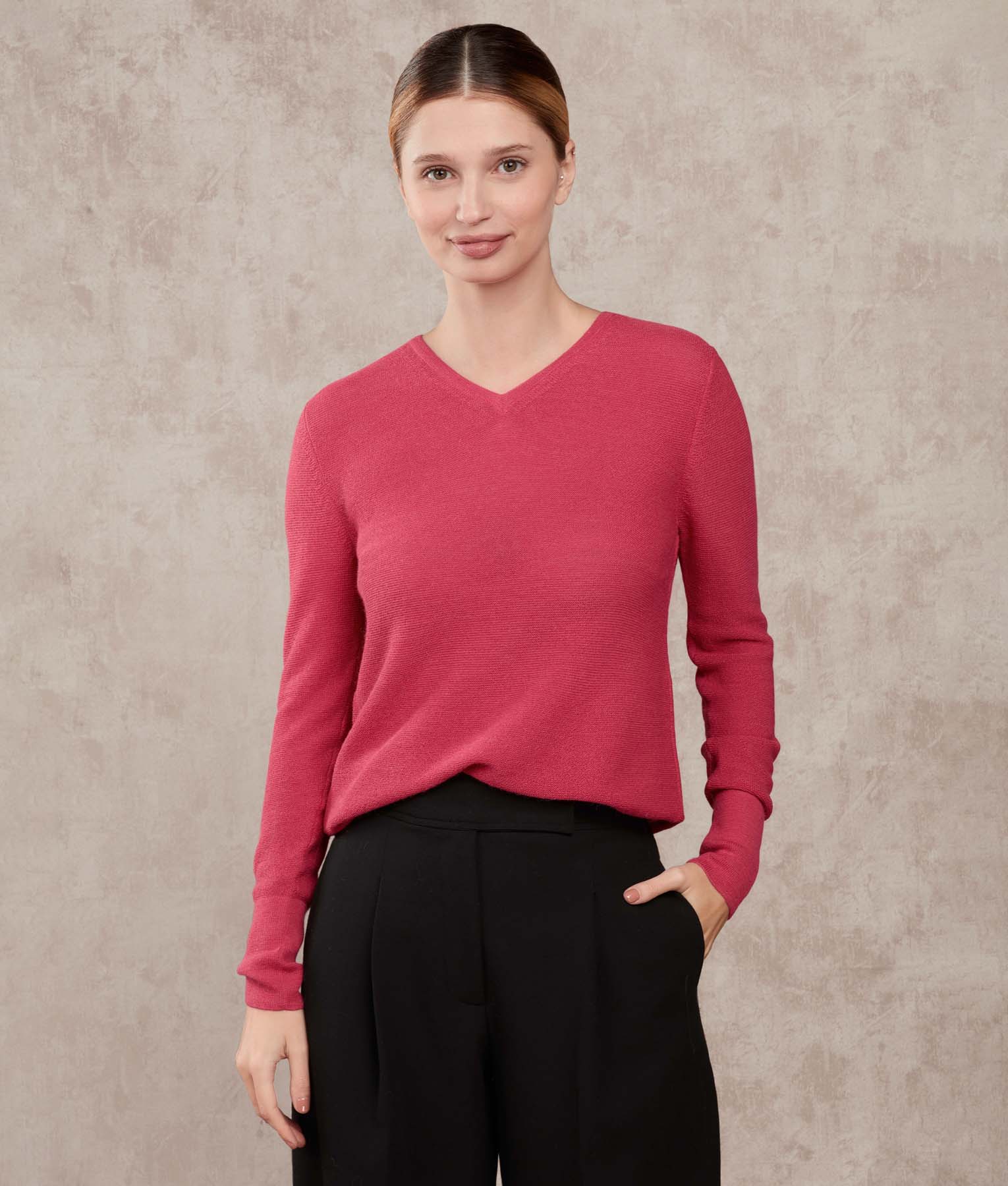 Links Basic Vee Sweater - Image 3