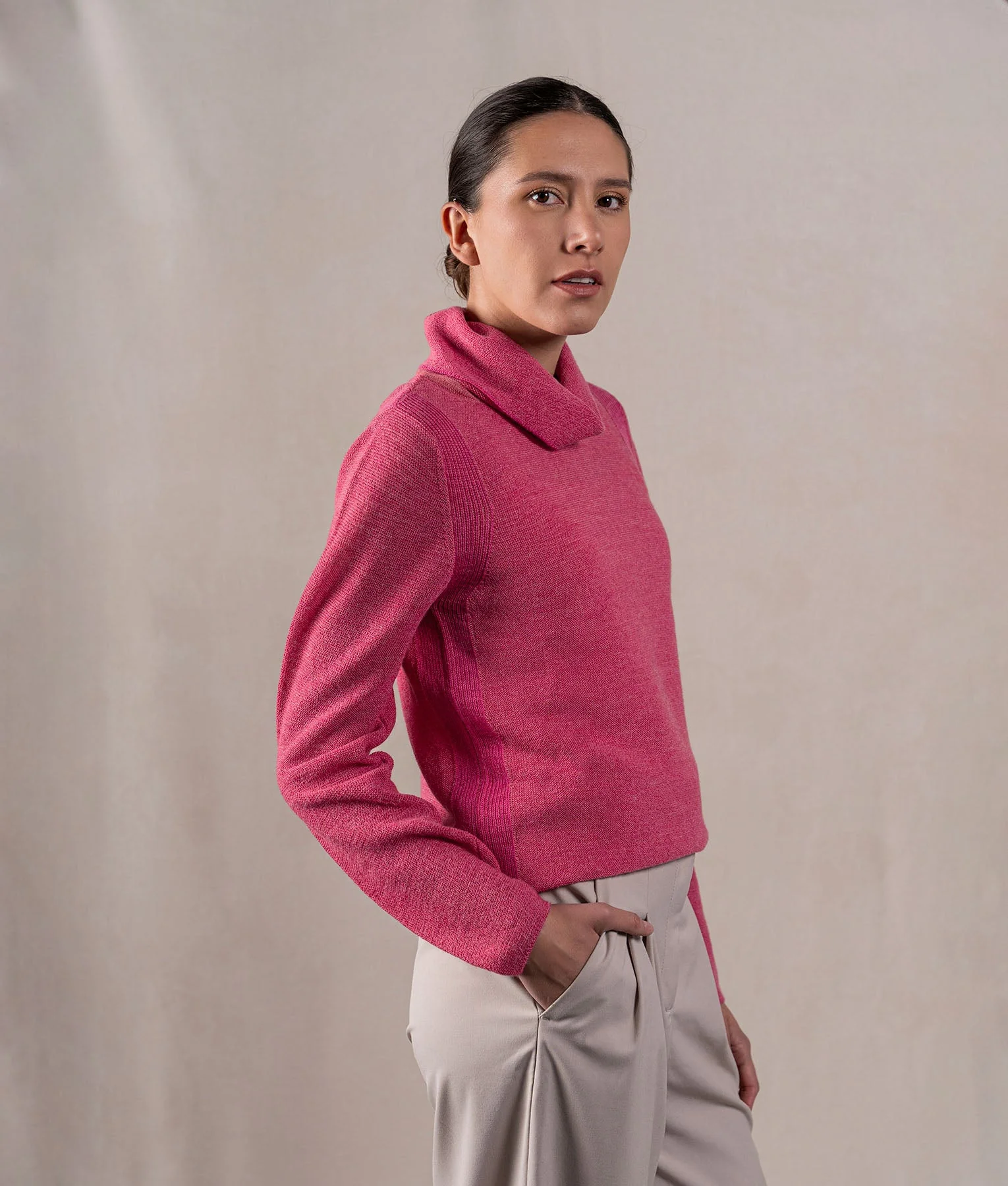 Links Sweater - Deep Pink