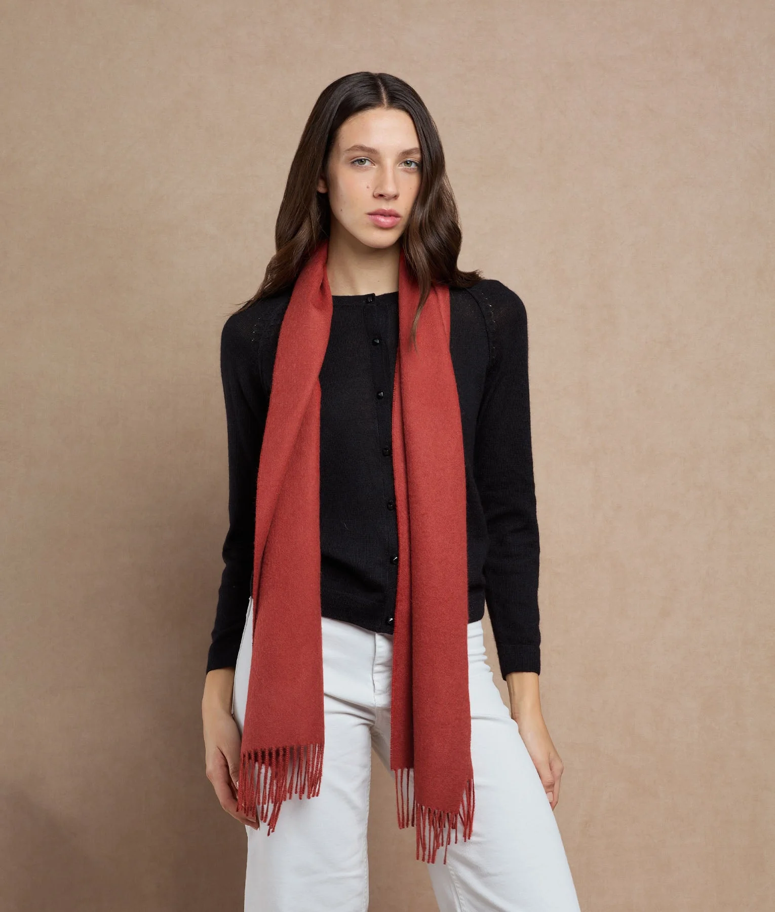 Long Brushed Scarf - Image 10