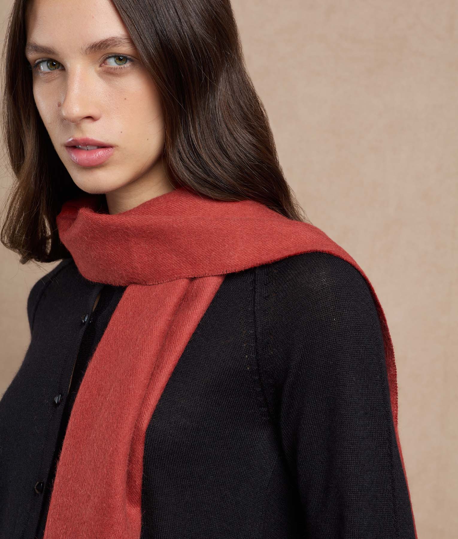 Long Brushed Scarf - Image 11