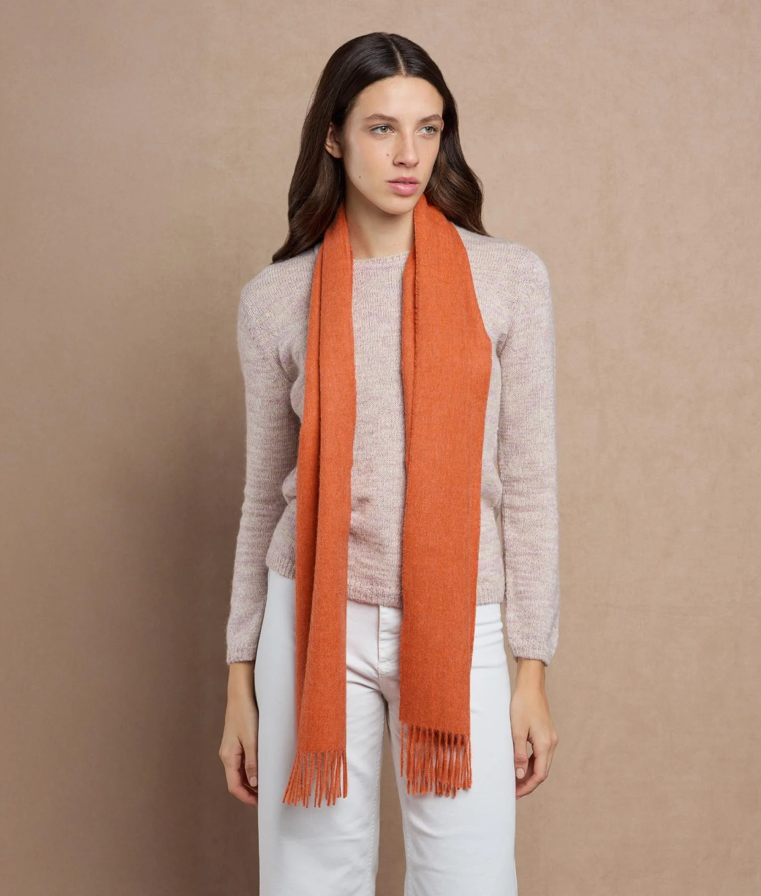 Long Brushed Scarf - Image 6