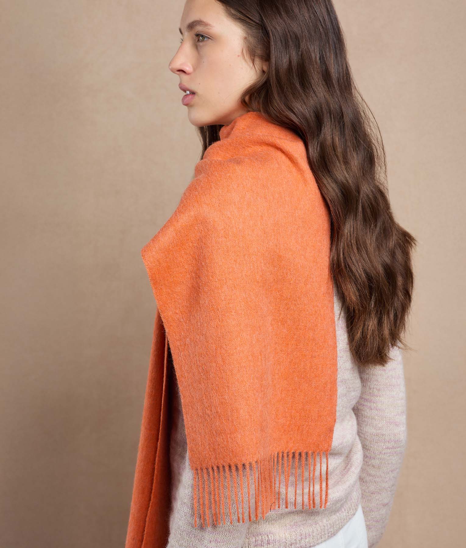Long Brushed Scarf - Image 7