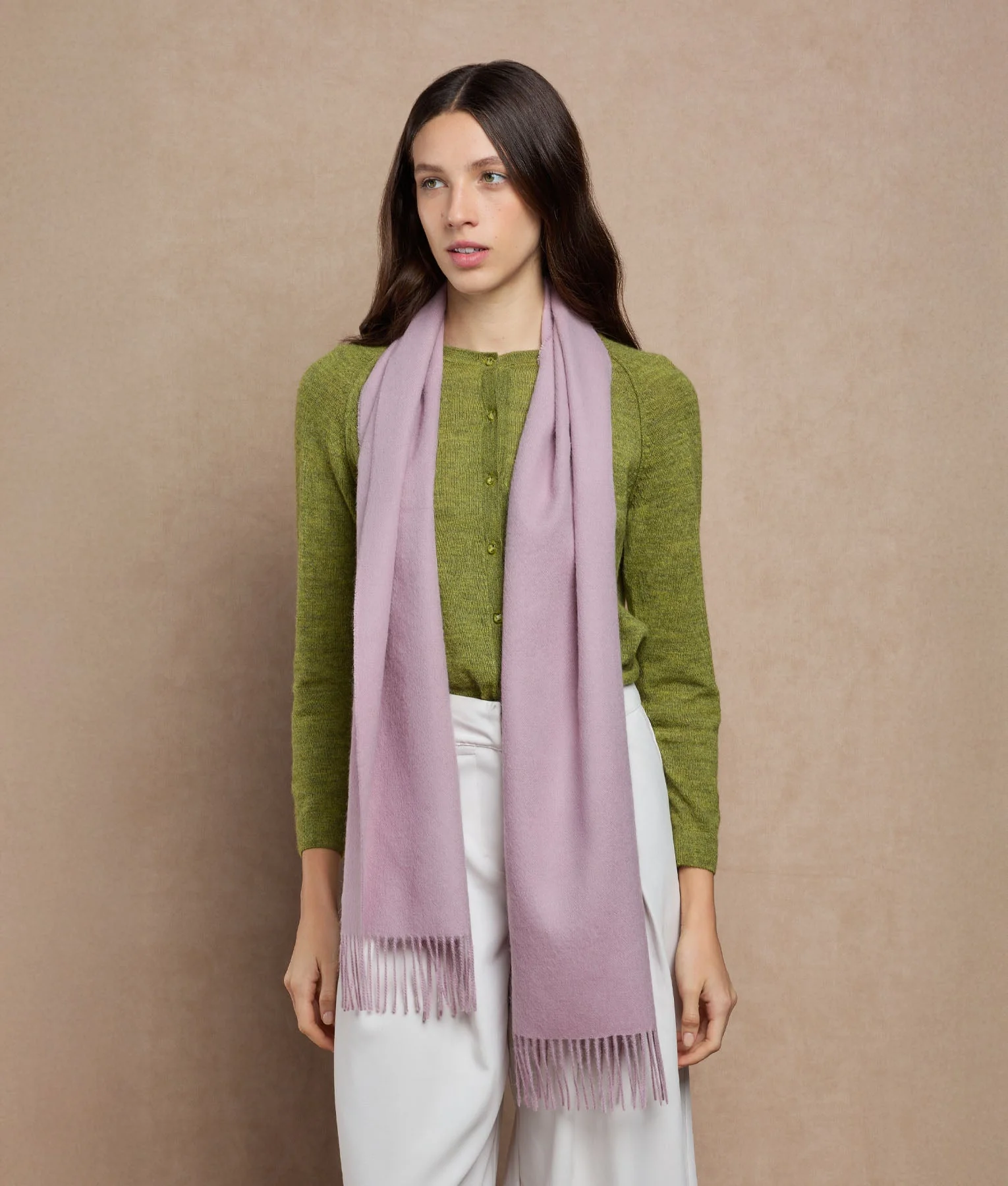 Long Brushed Scarf - Image 9