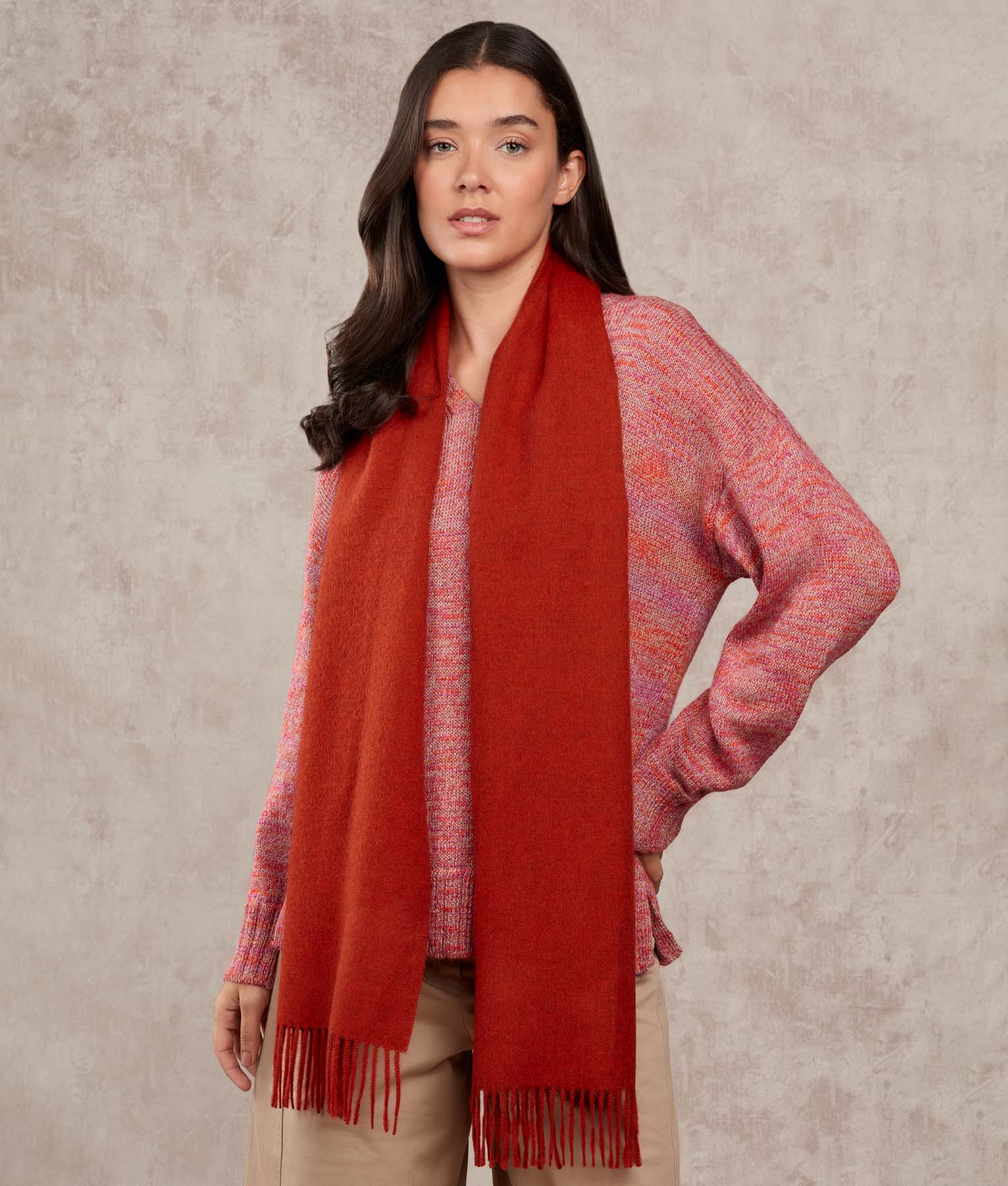 Long Brushed Scarf - Image 6