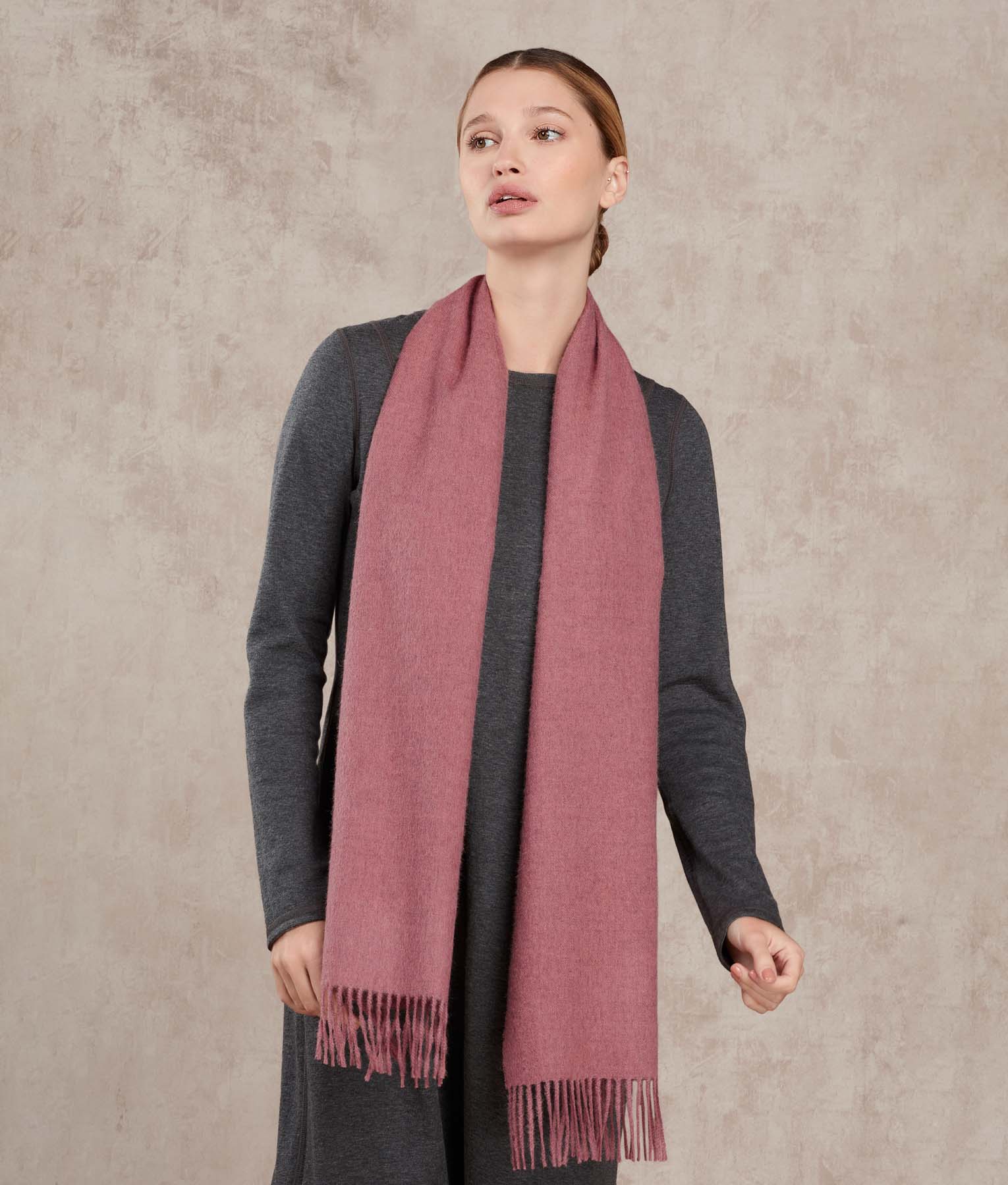 Long Brushed Scarf - Image 7