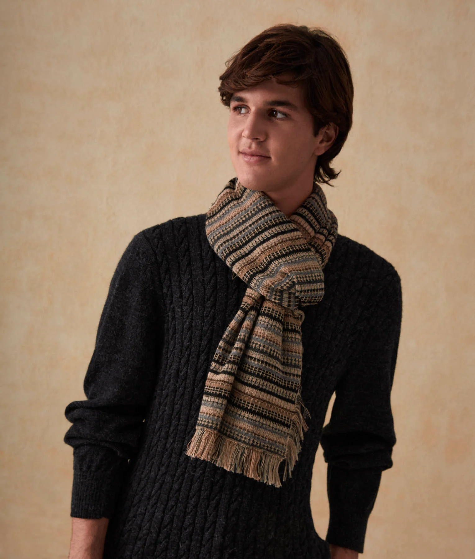 Long Village Baby Alpaca Scarf - Image 5